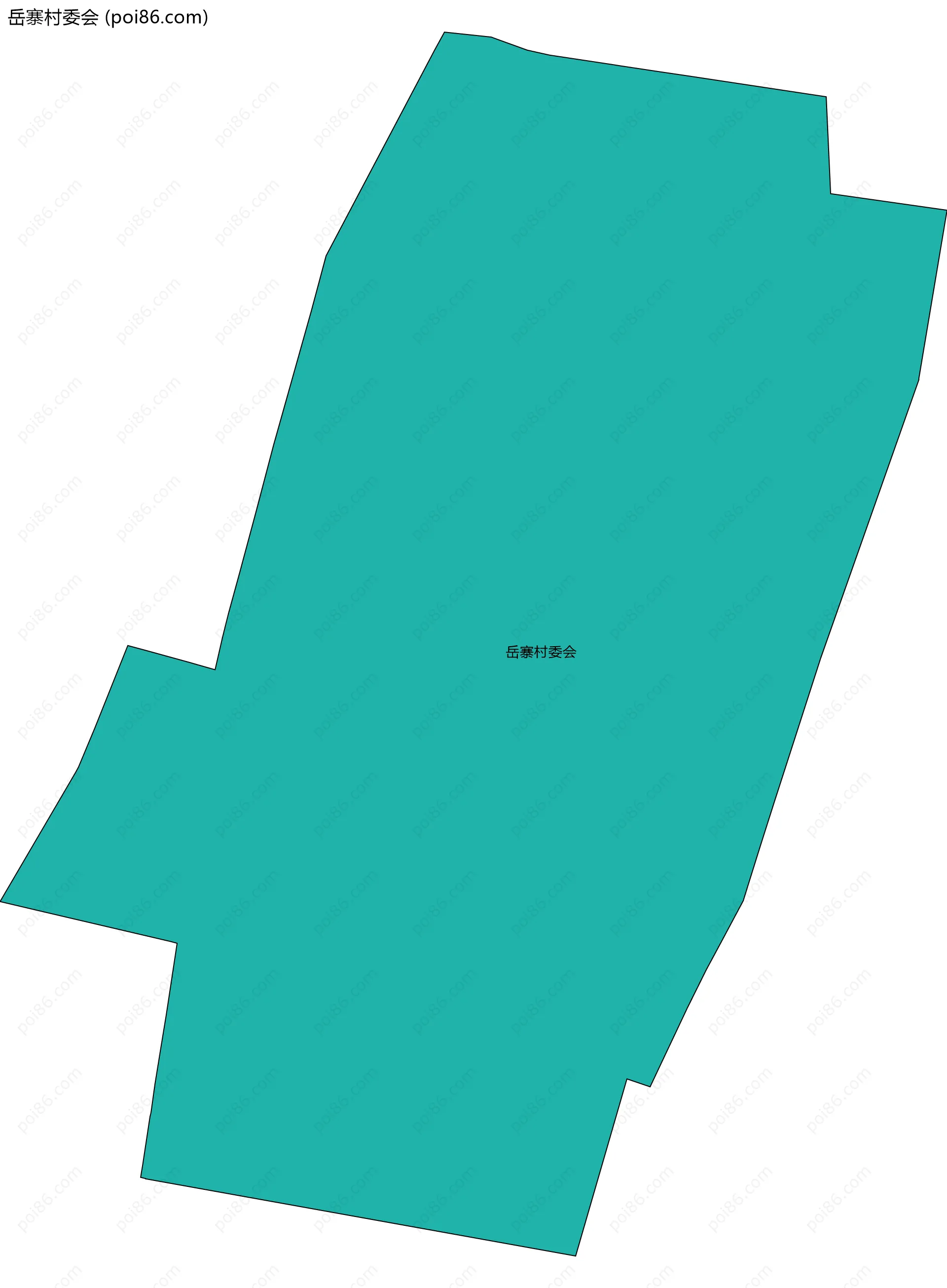 岳寨村委会边界地图