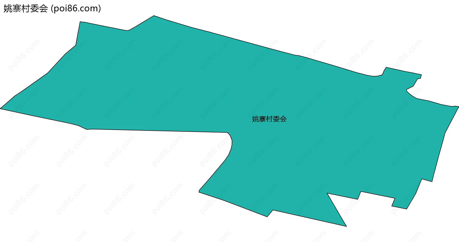 姚寨村委会边界地图