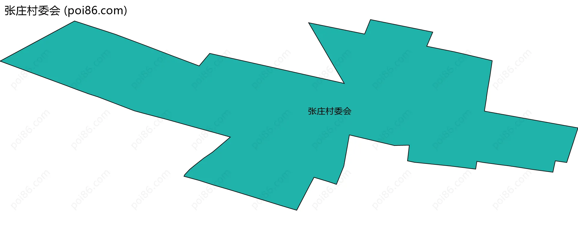 张庄村委会边界地图