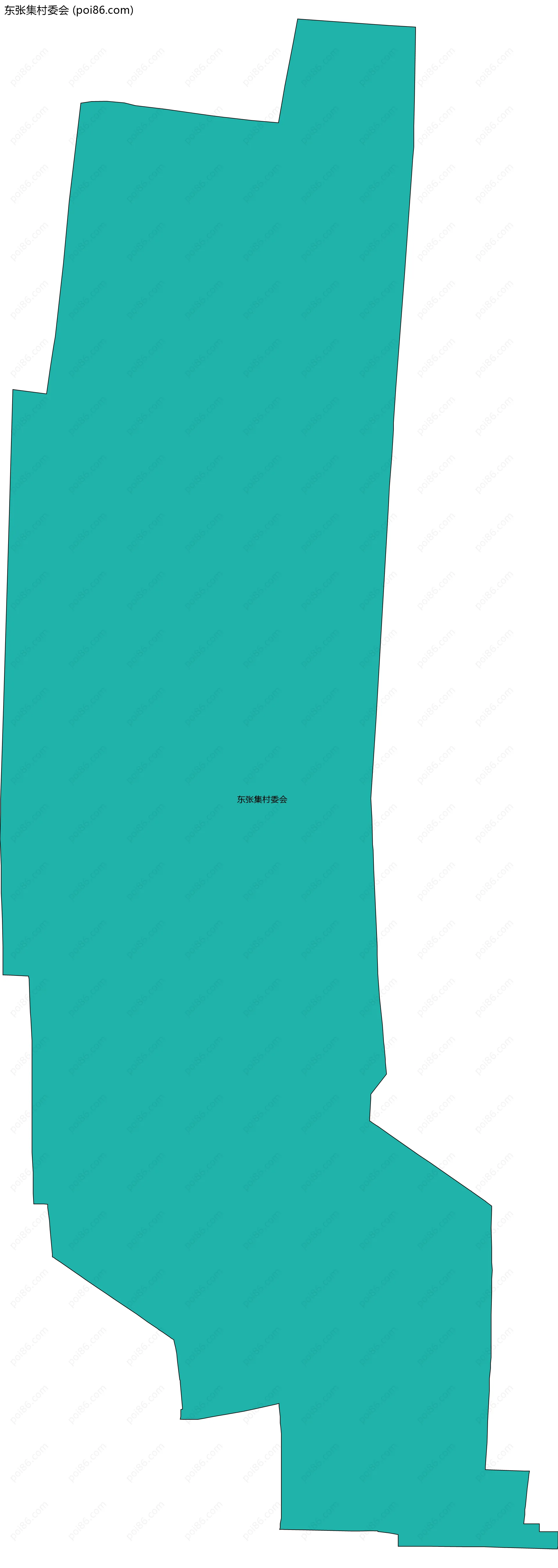 东张集村委会边界地图