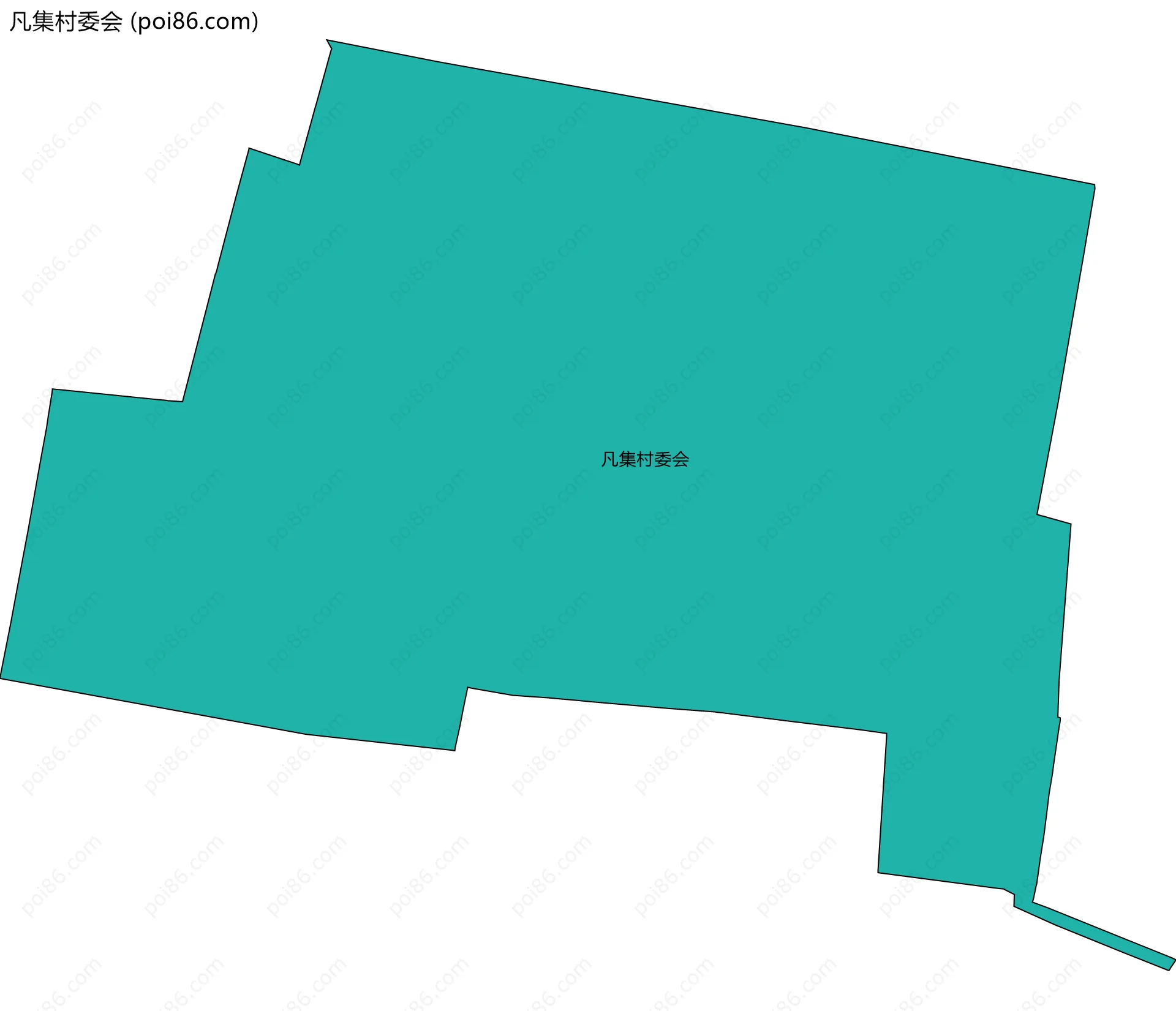 凡集村委会边界地图