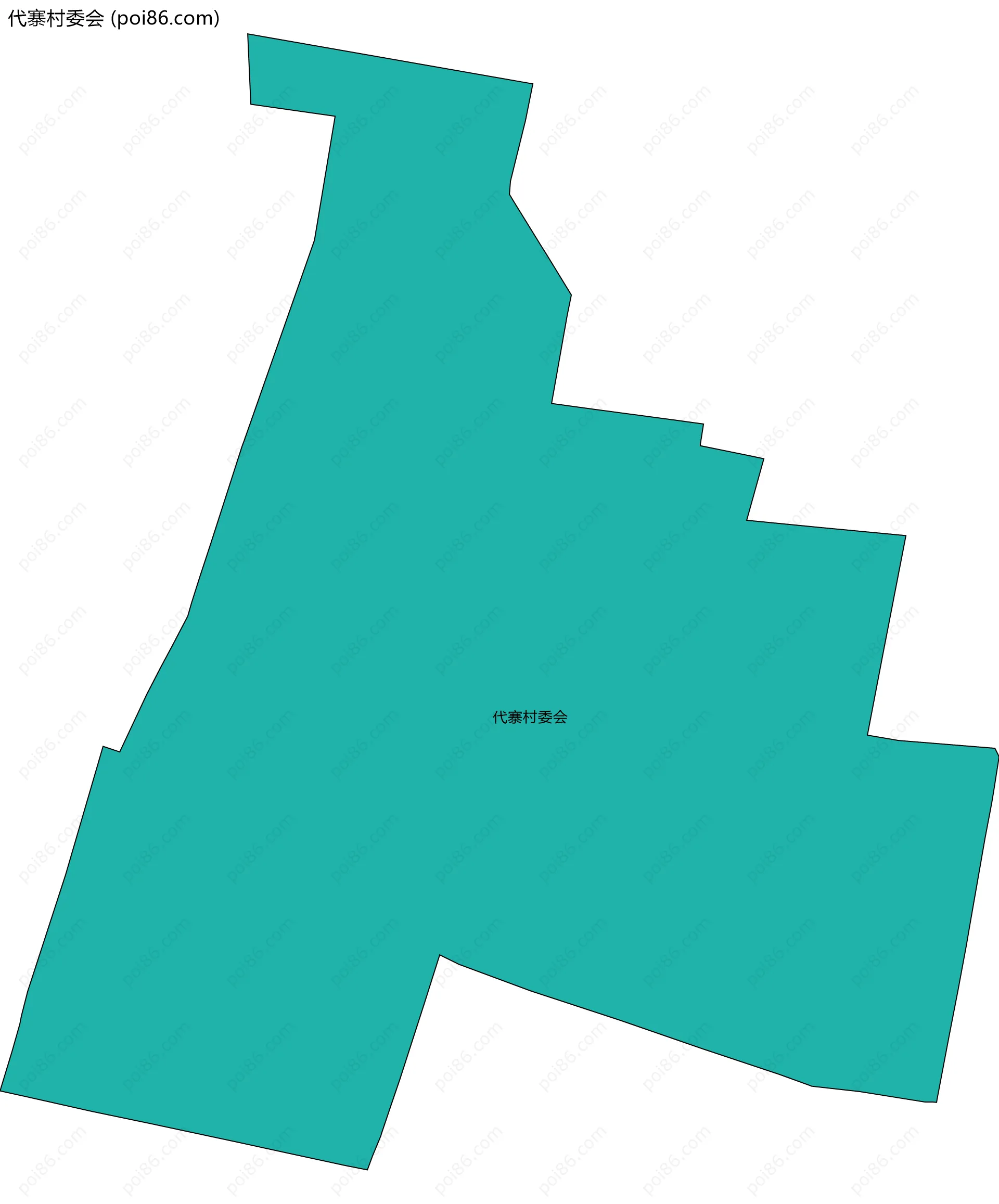 代寨村委会边界地图