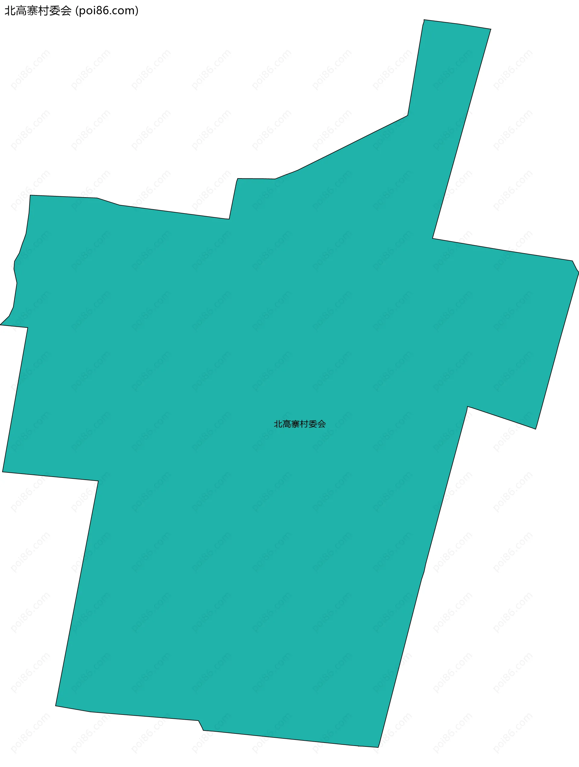 北高寨村委会边界地图