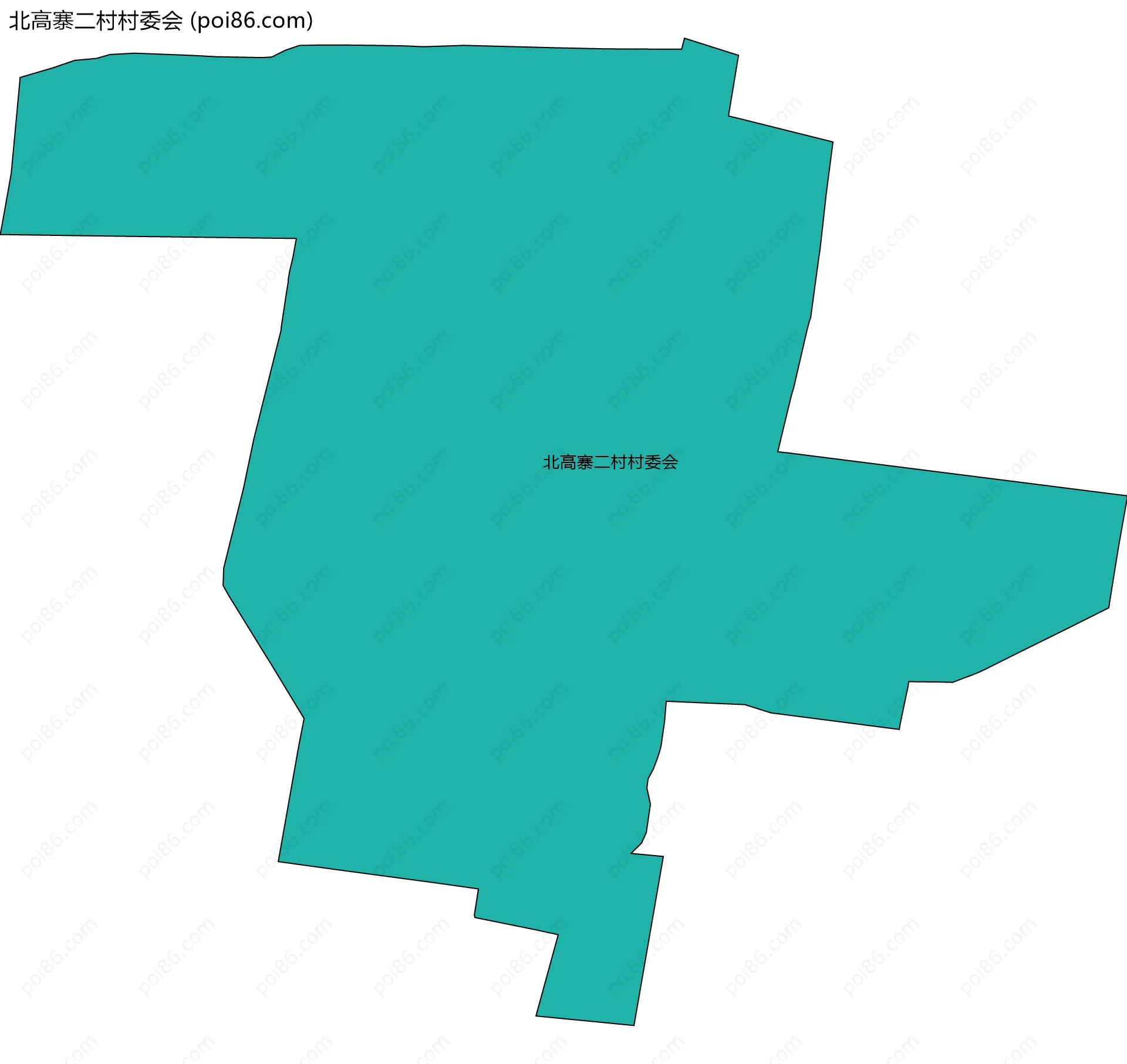 北高寨二村村委会边界地图