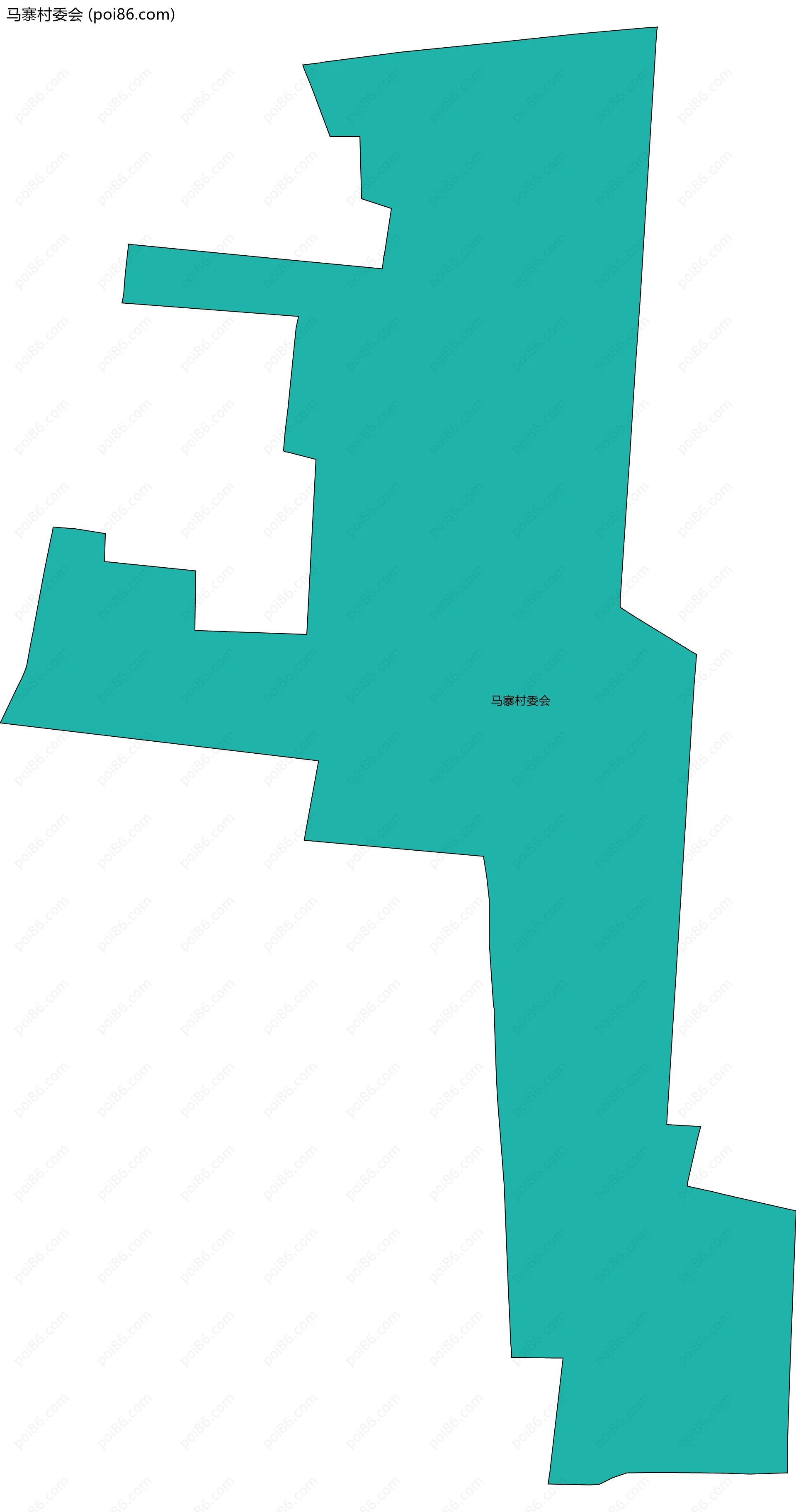 马寨村委会边界地图