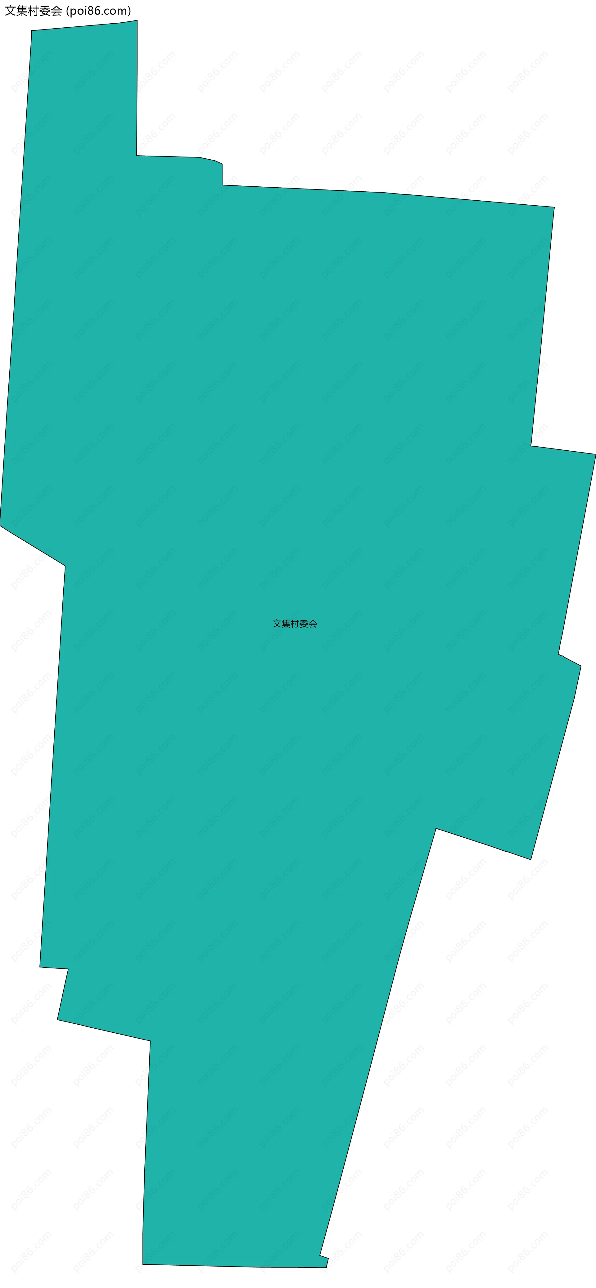 文集村委会边界地图