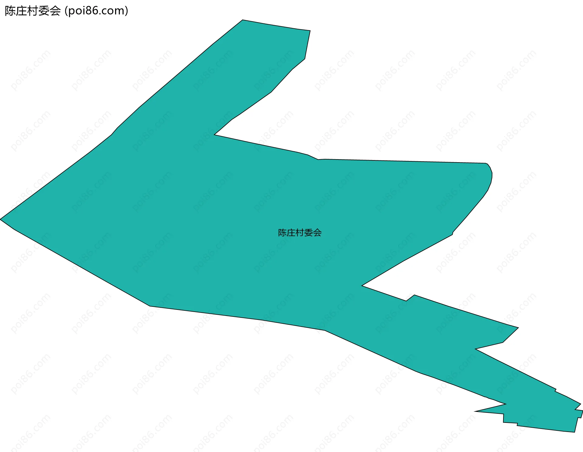 陈庄村委会边界地图