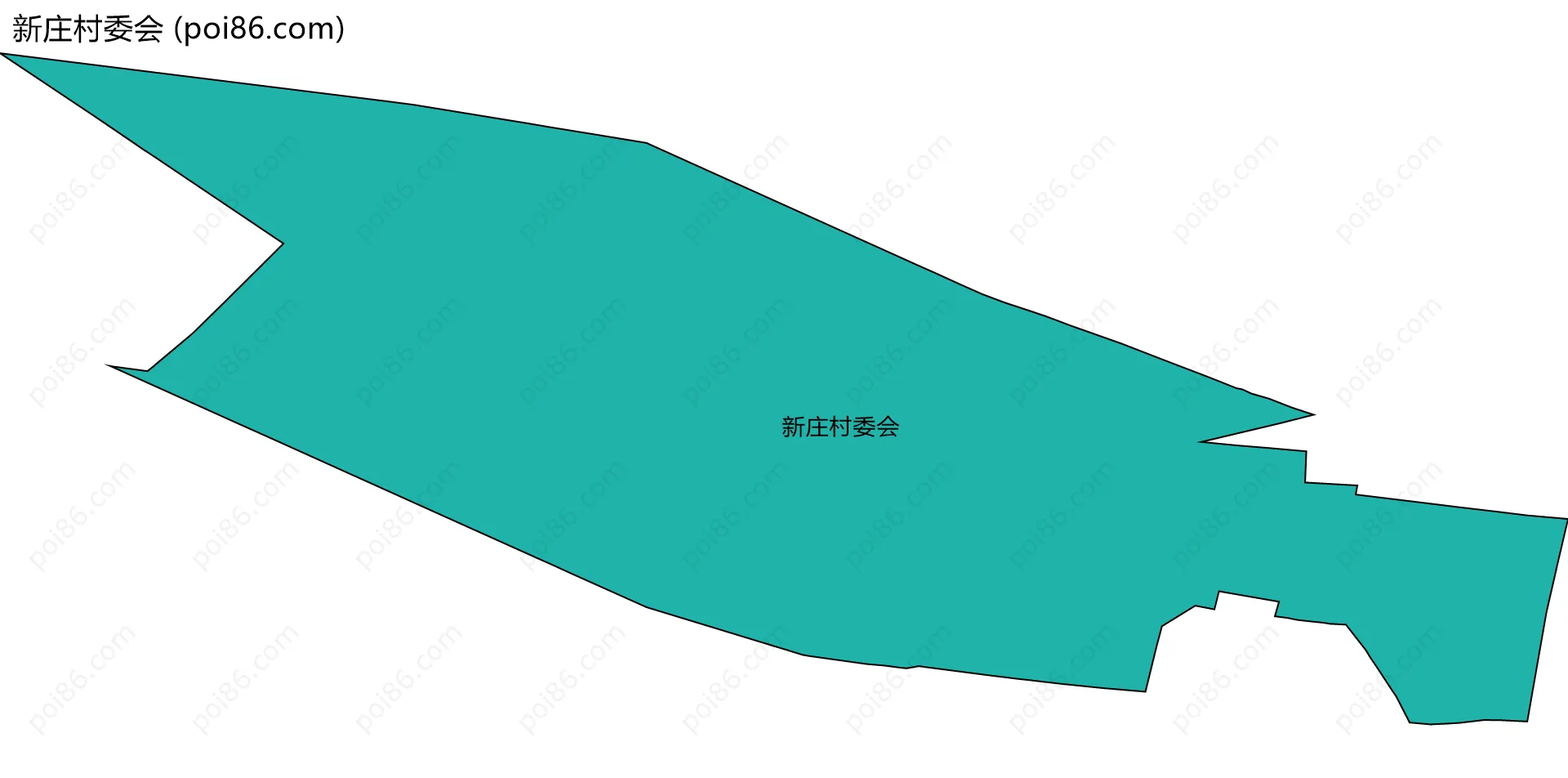 新庄村委会边界地图