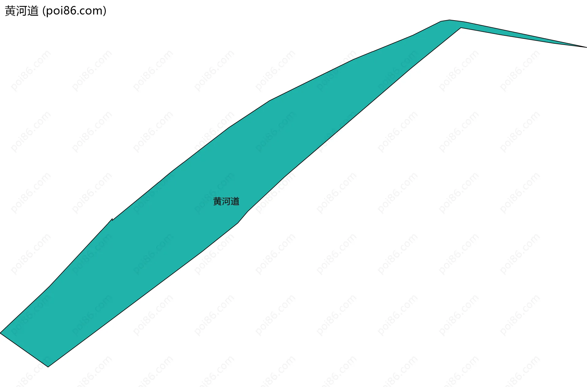 黄河道边界地图