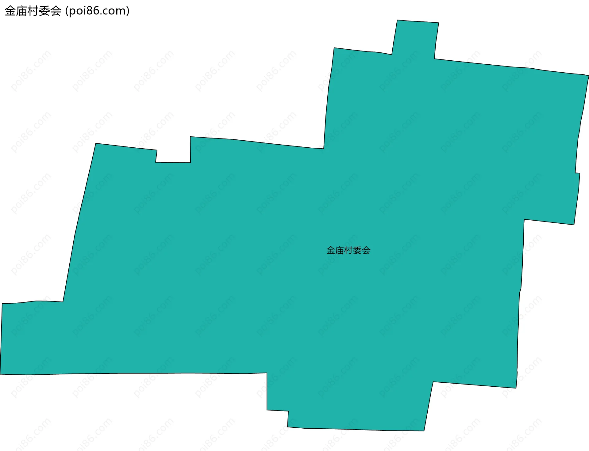 金庙村委会边界地图