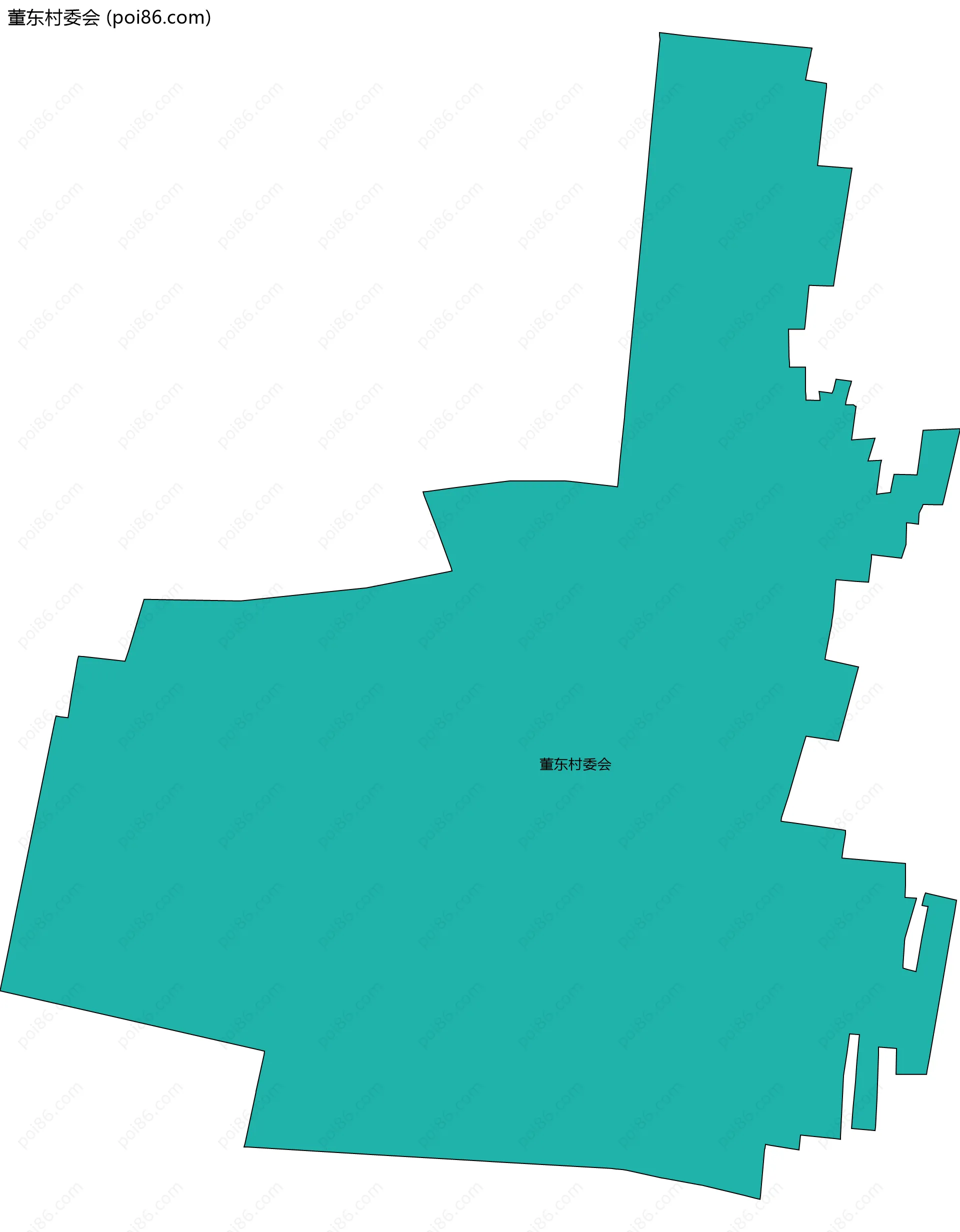 董东村委会边界地图