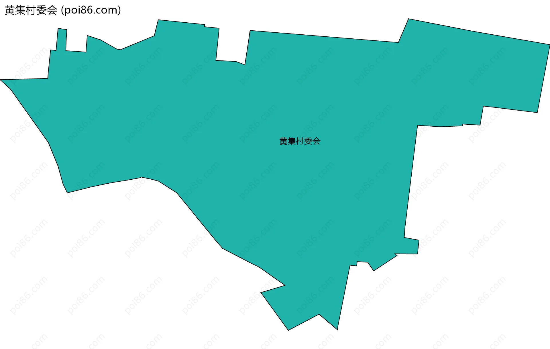 黄集村委会边界地图