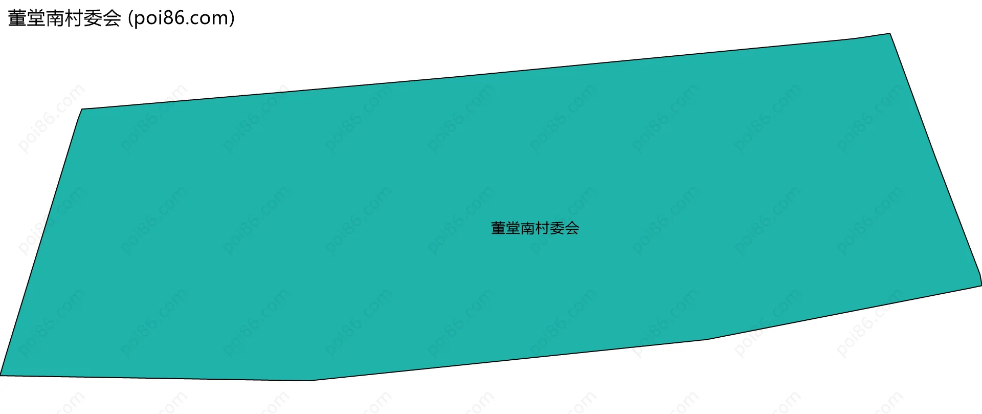 董堂南村委会边界地图