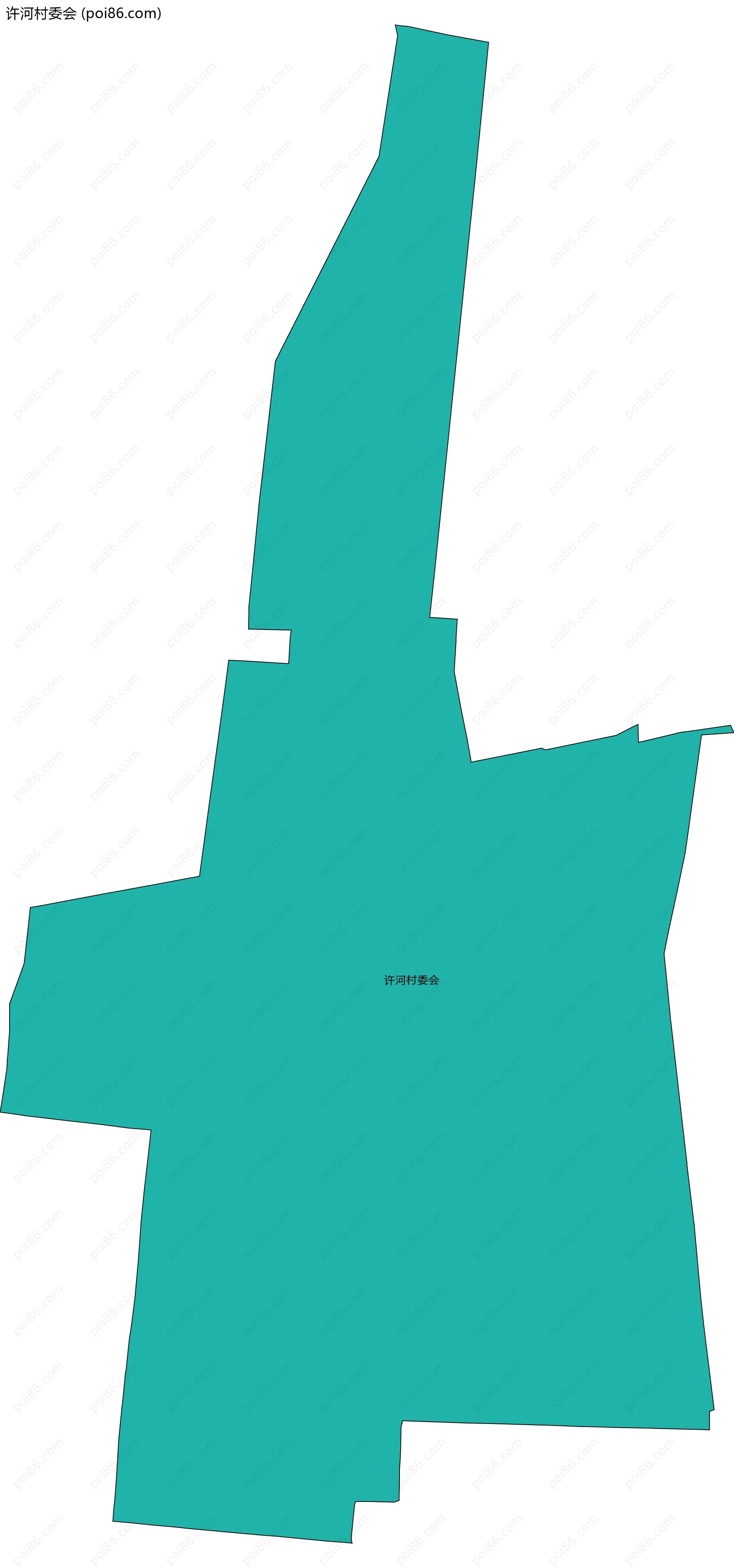 许河村委会边界地图