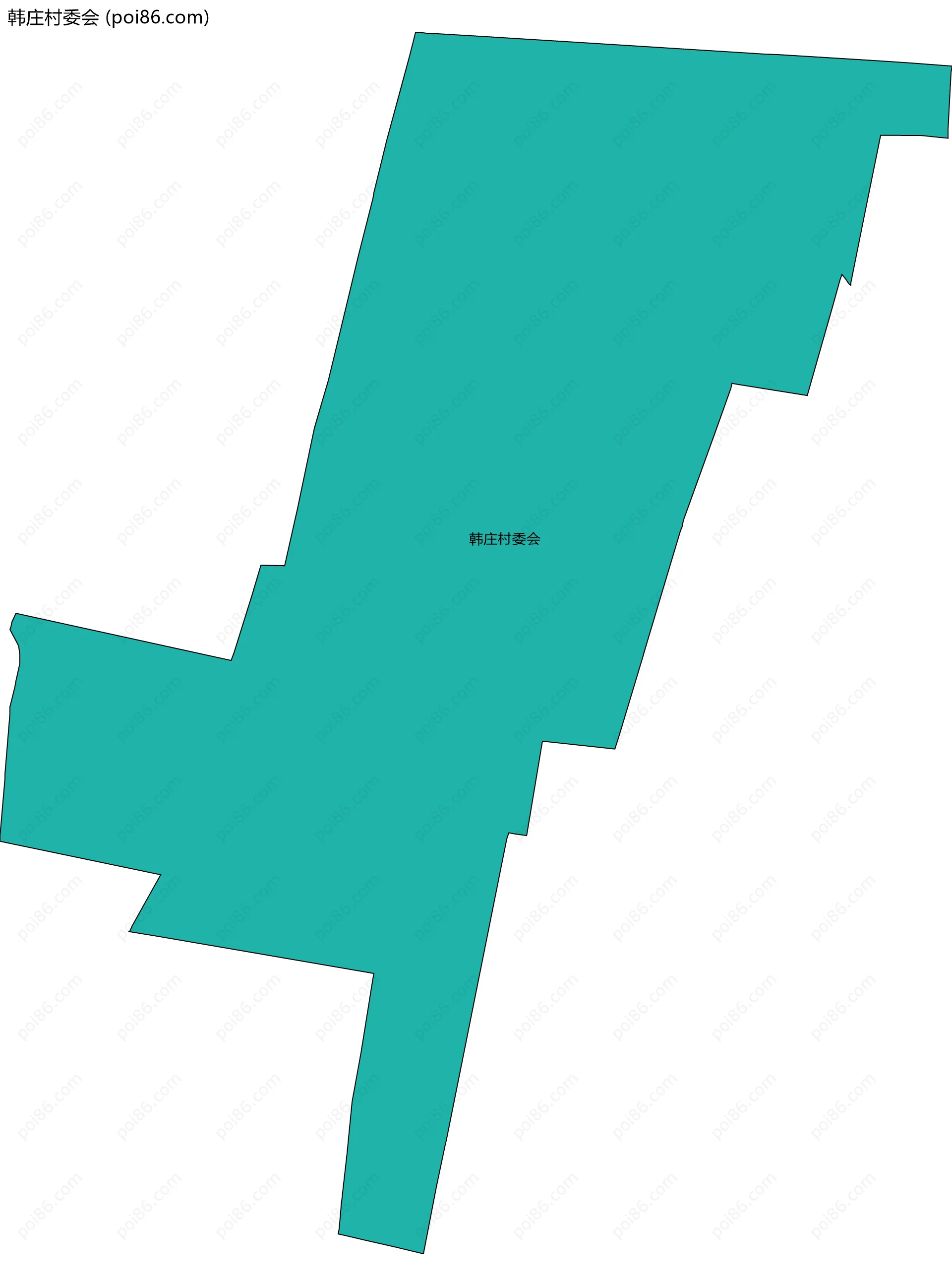 韩庄村委会边界地图
