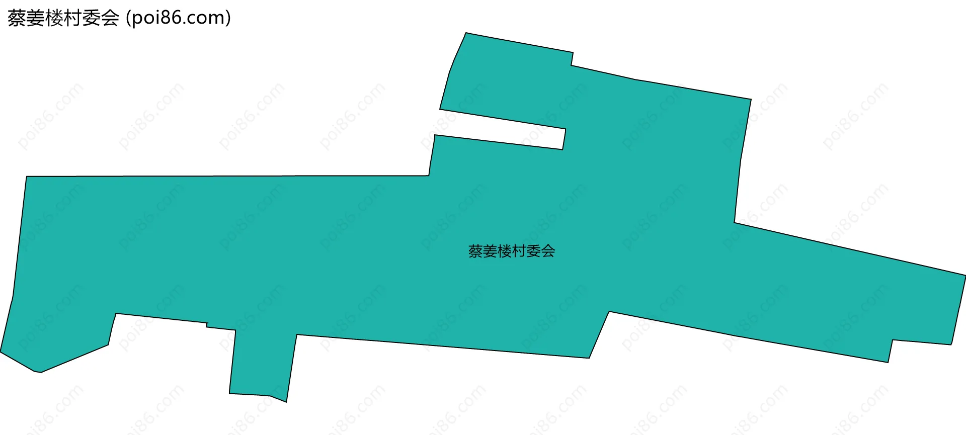 蔡姜楼村委会边界地图