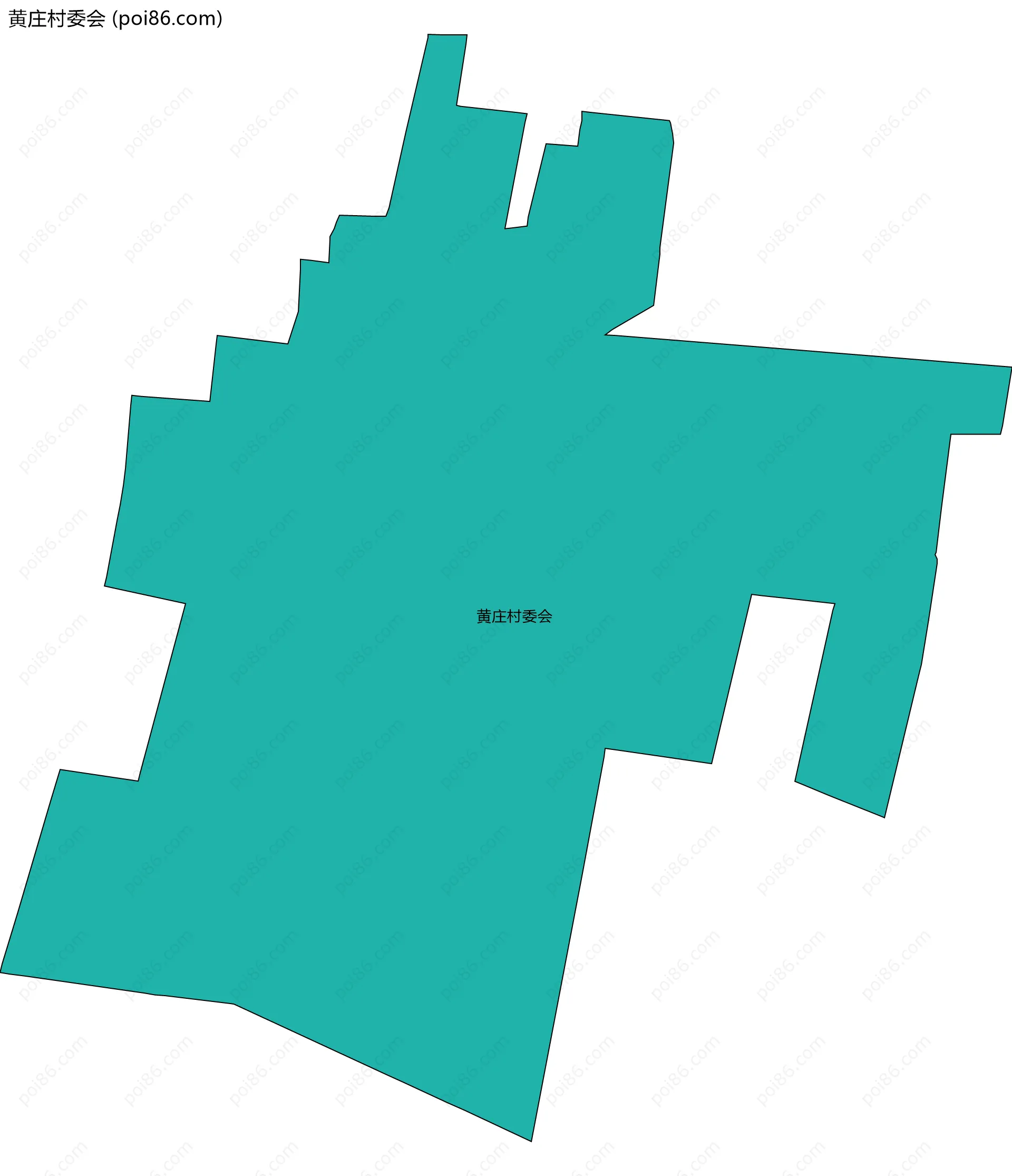 黄庄村委会边界地图