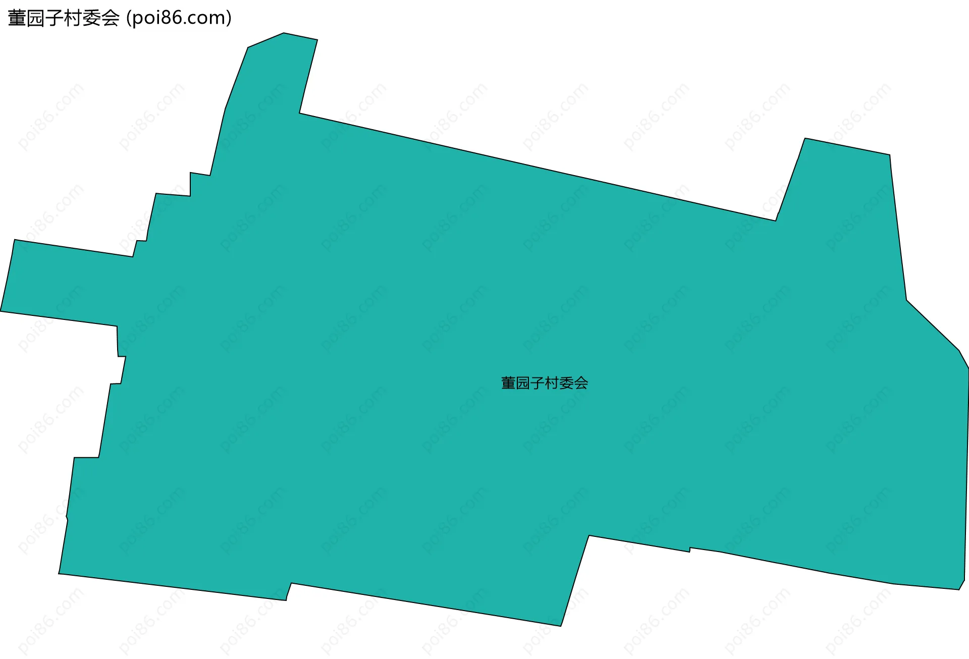 董园子村委会边界地图
