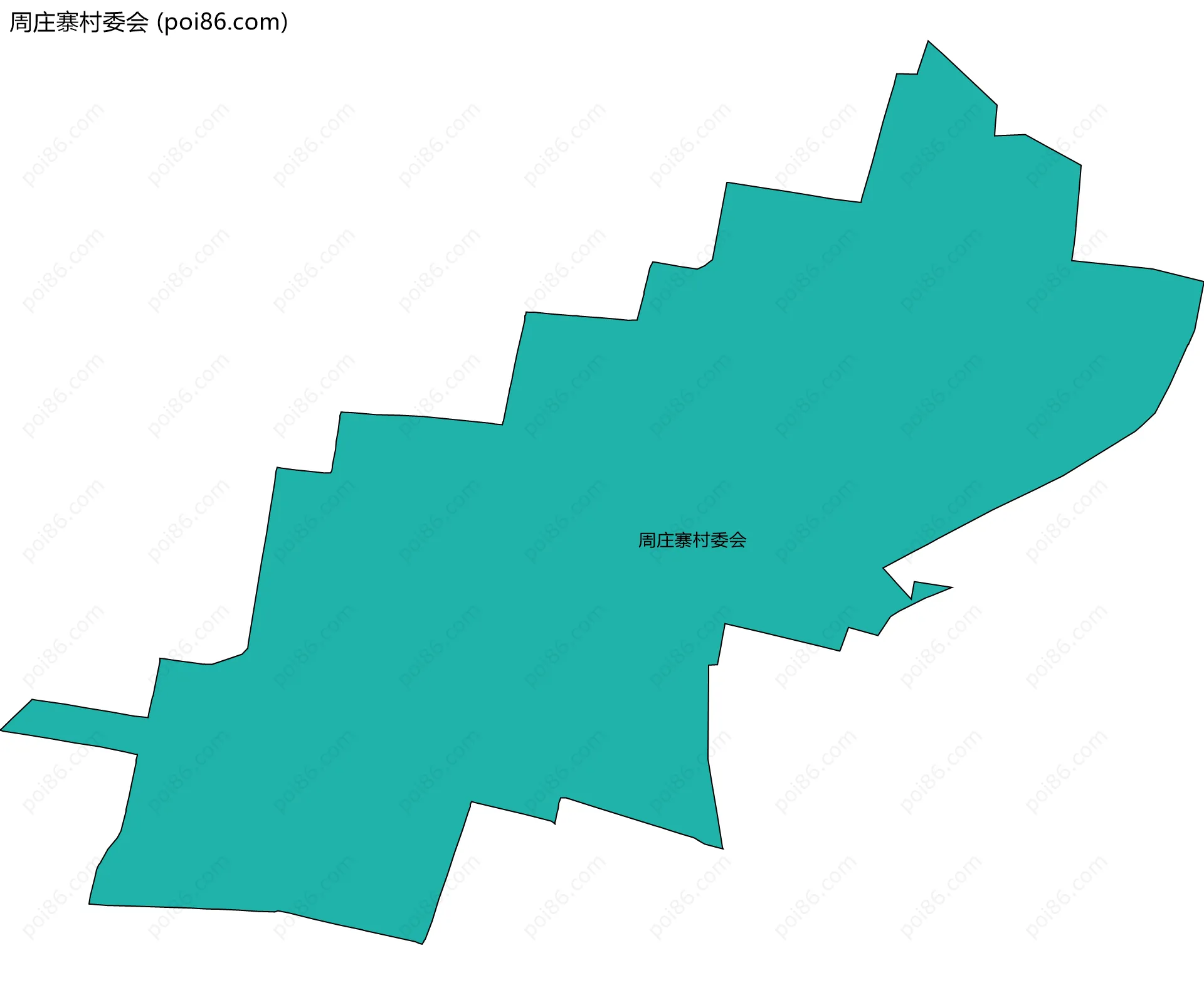 周庄寨村委会边界地图
