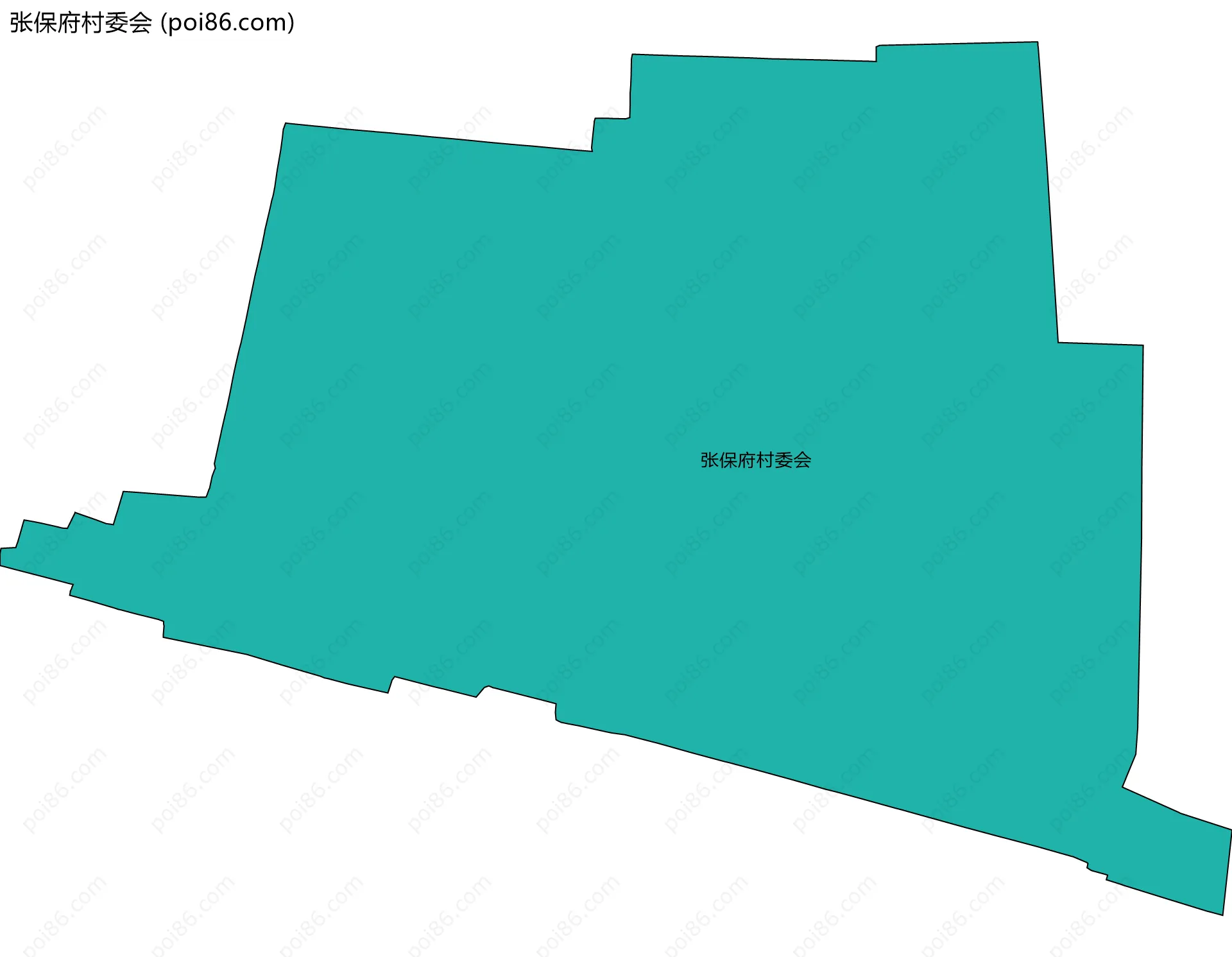 张保府村委会边界地图