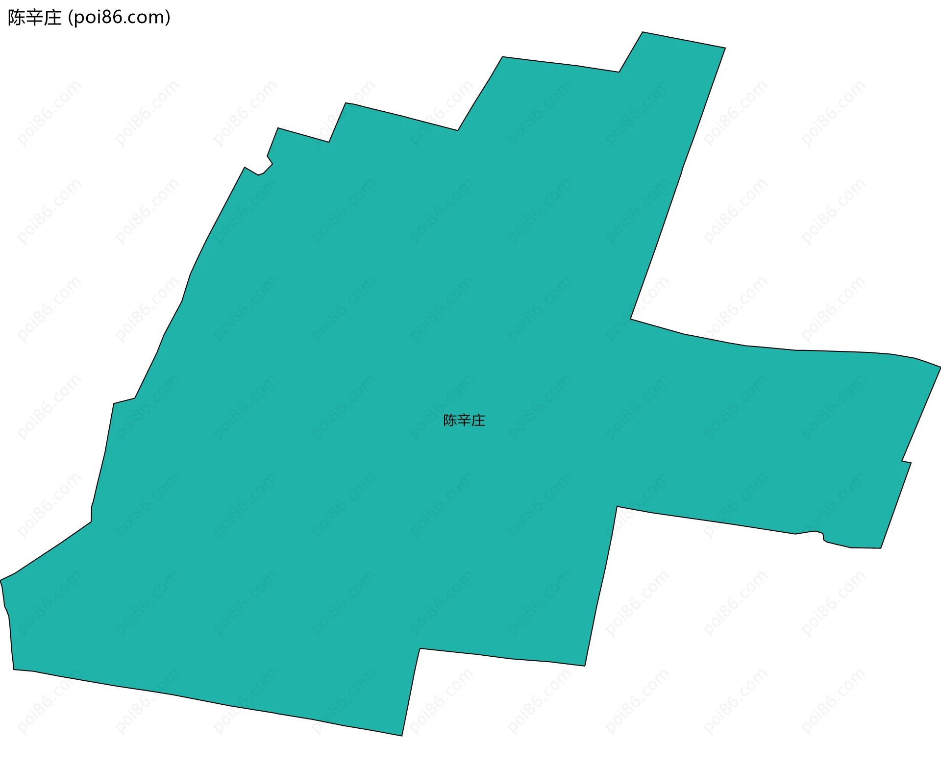 陈辛庄边界地图
