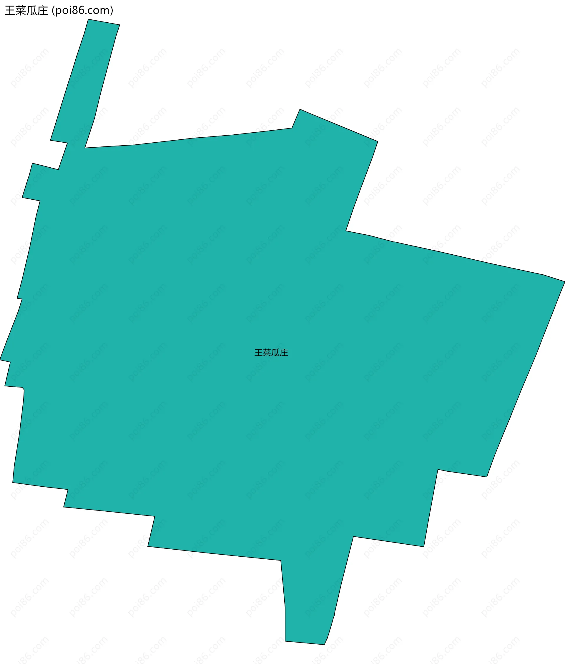 王菜瓜庄边界地图