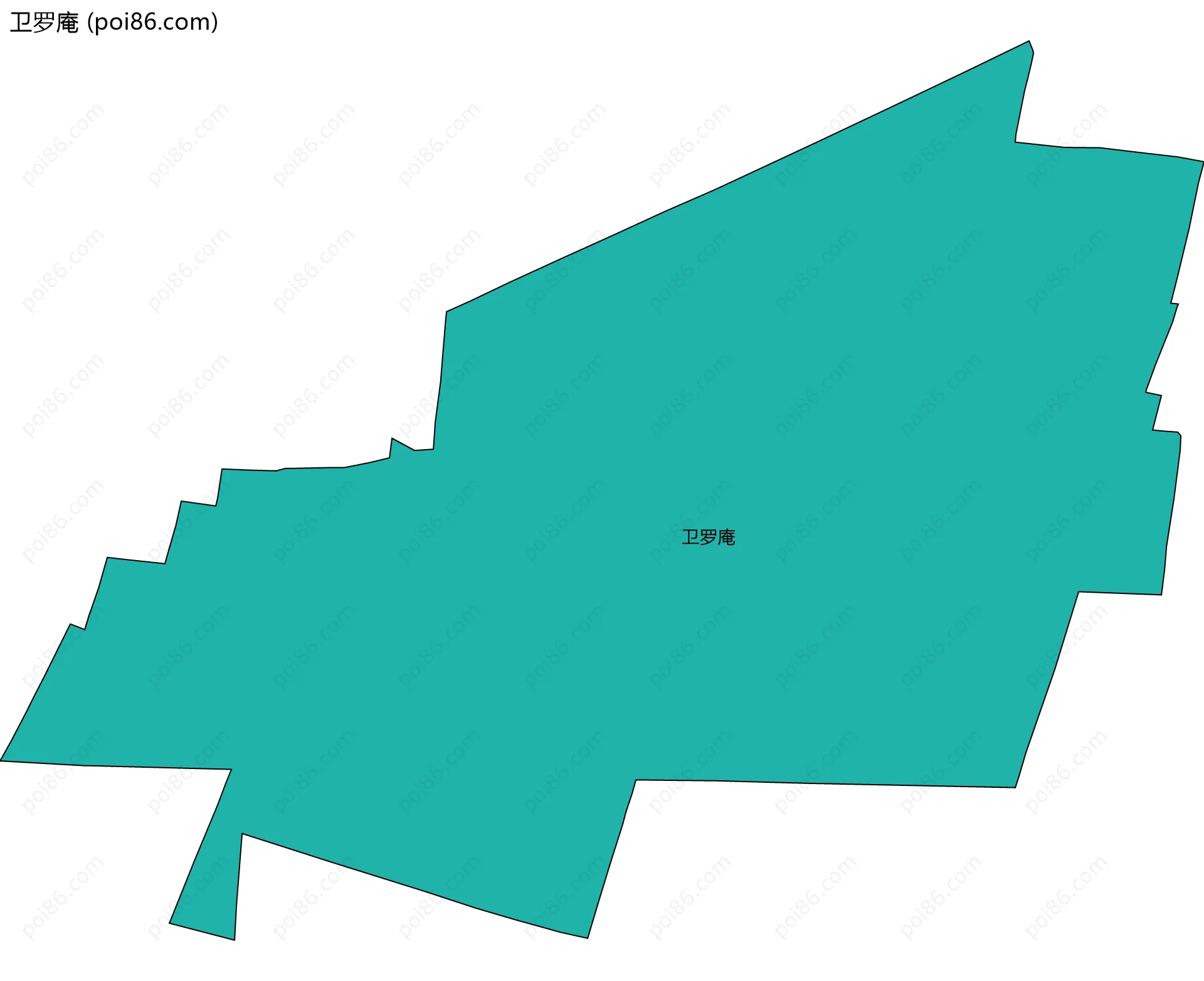 卫罗庵边界地图