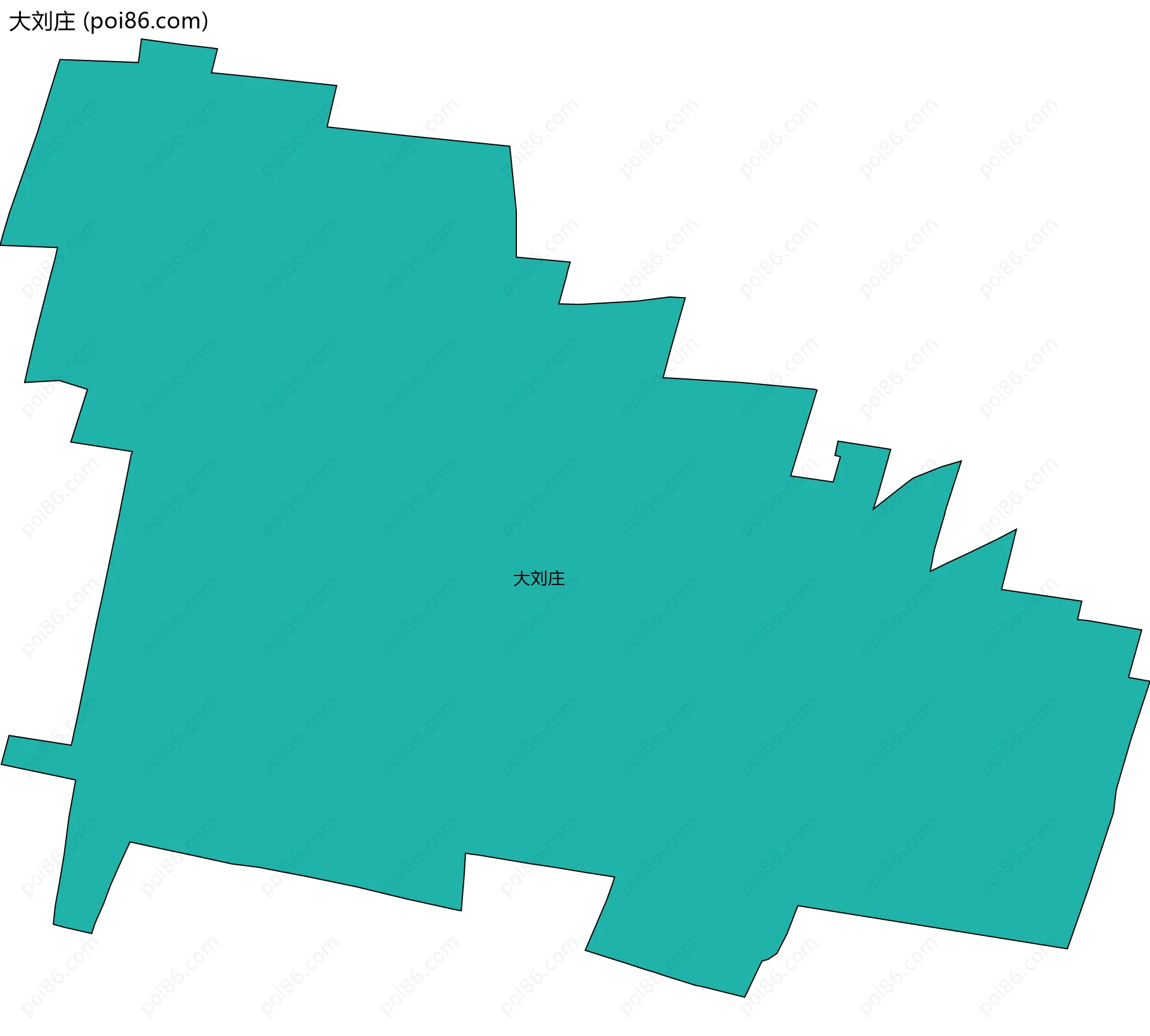 大刘庄边界地图