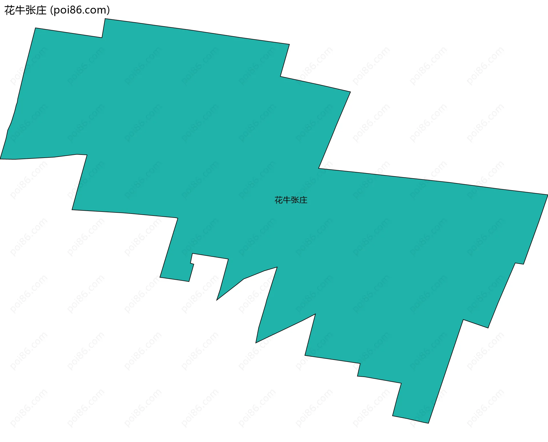 花牛张庄边界地图