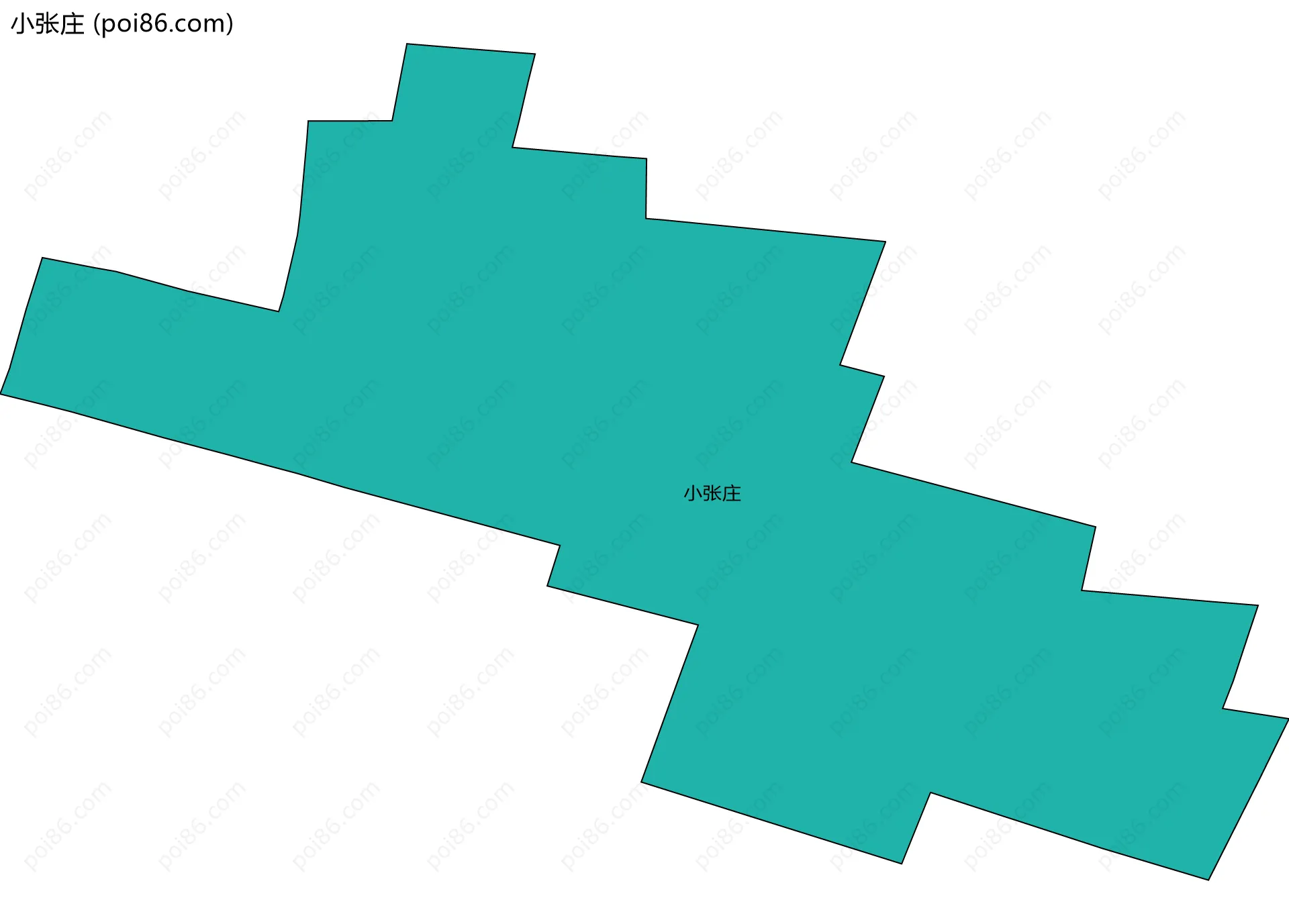 小张庄边界地图
