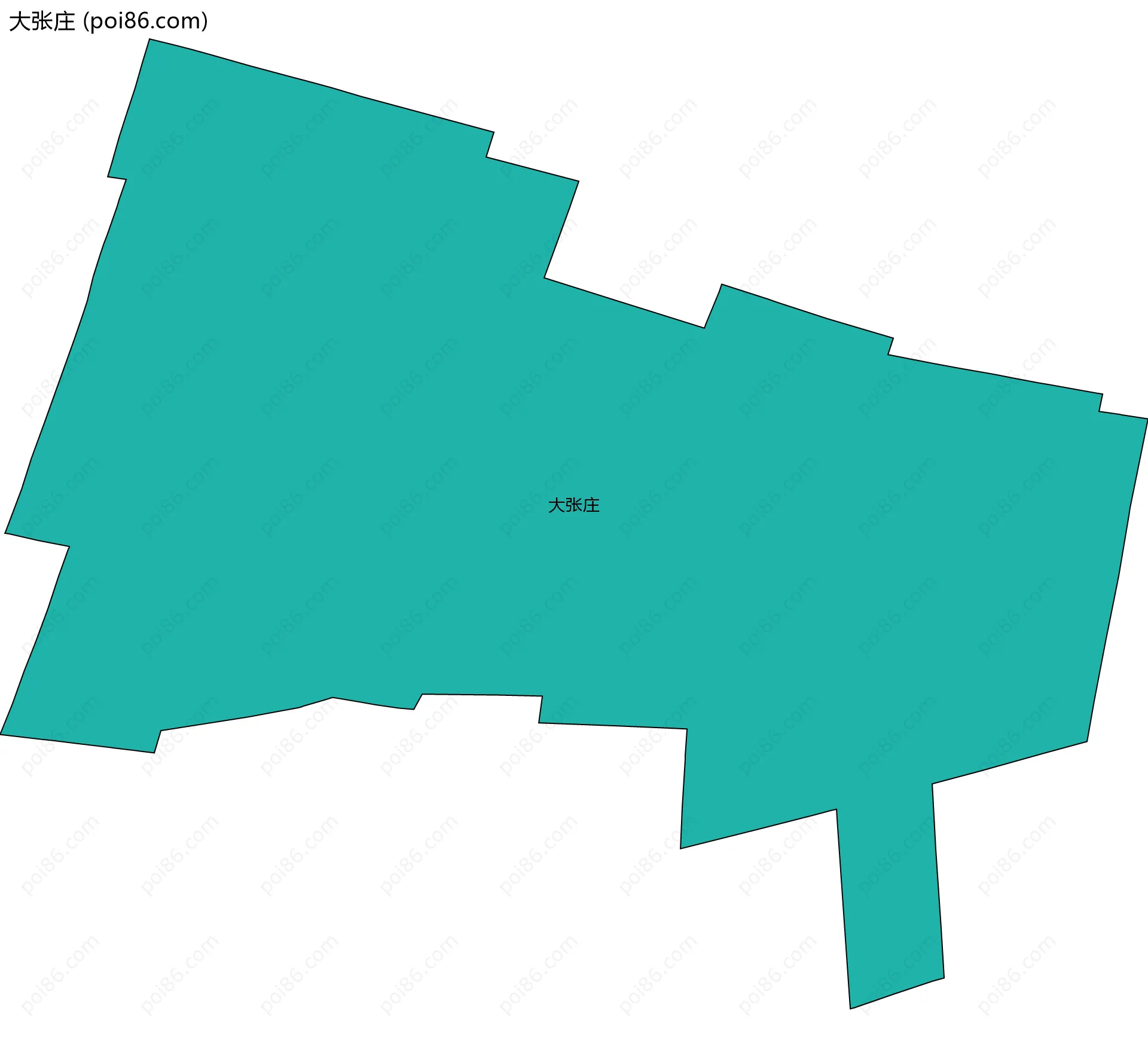 大张庄边界地图