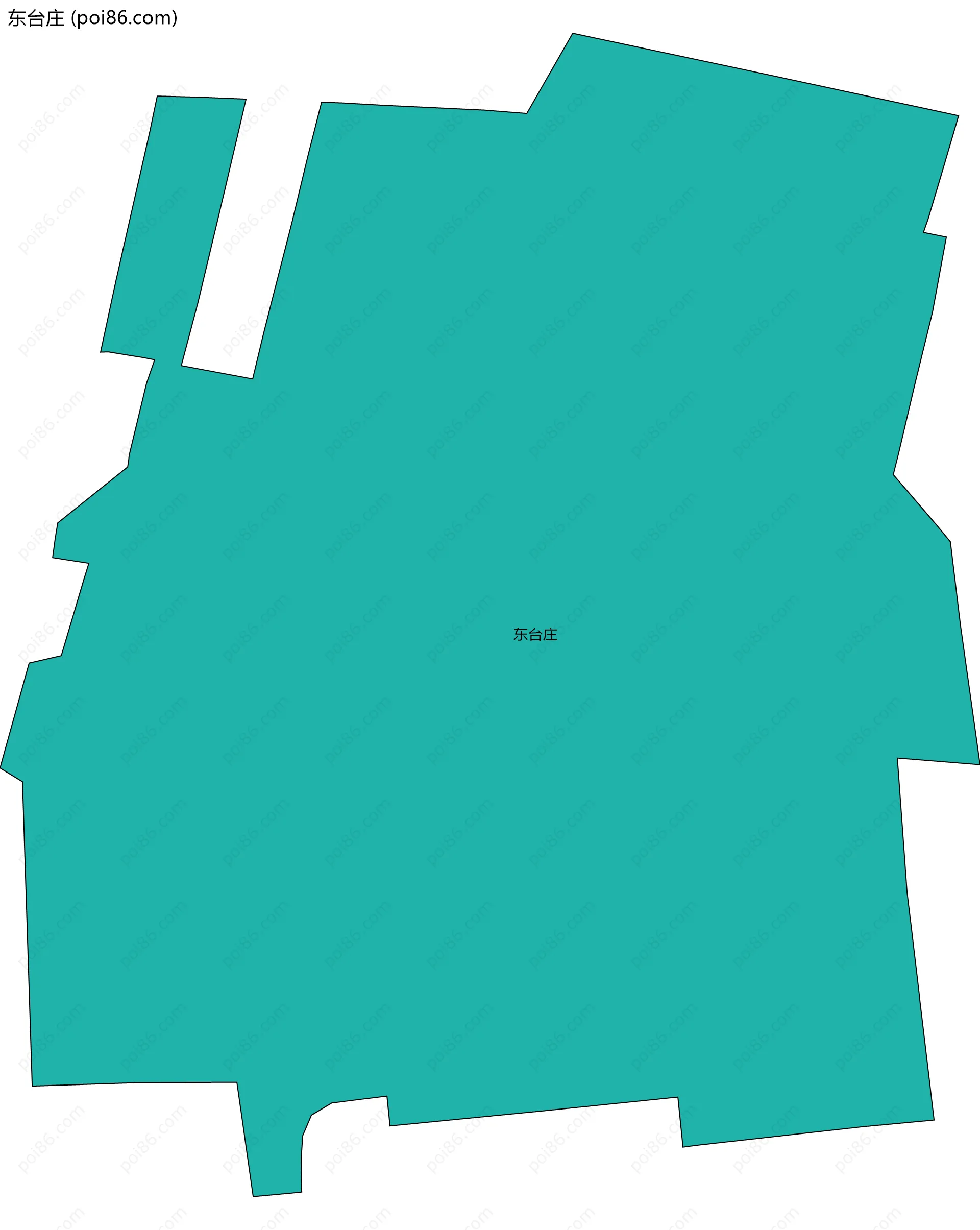 东台庄边界地图