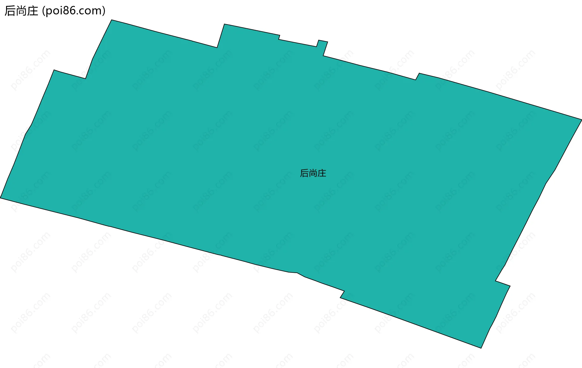 后尚庄边界地图