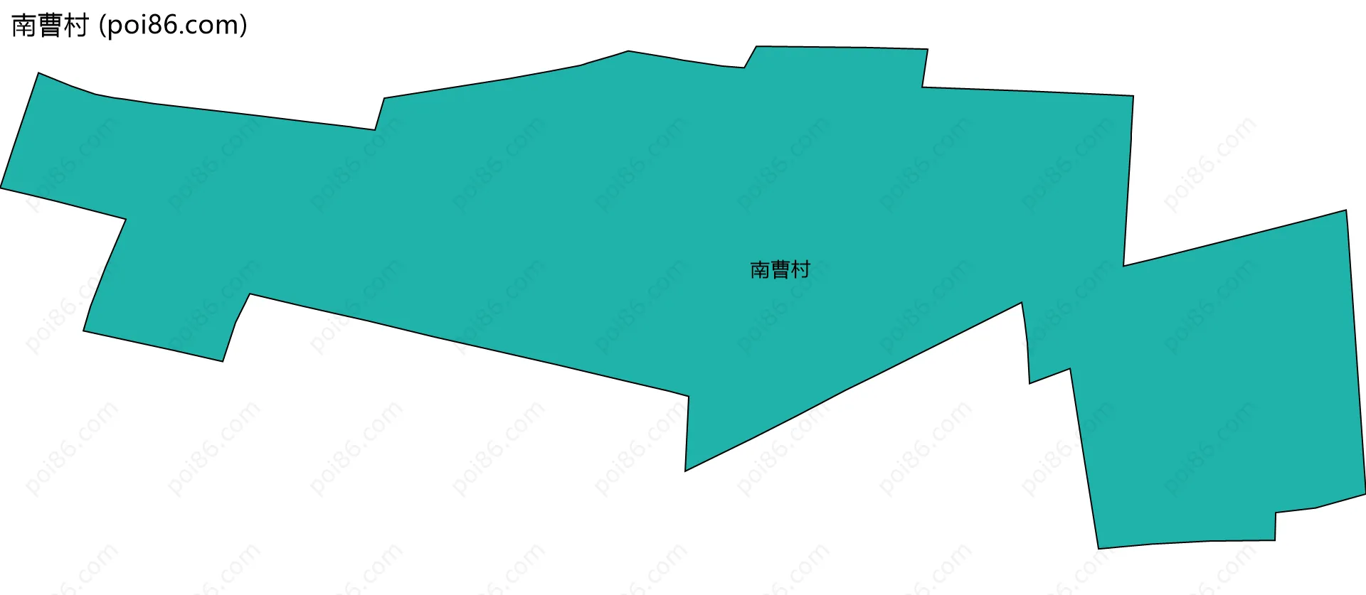 南曹村边界地图