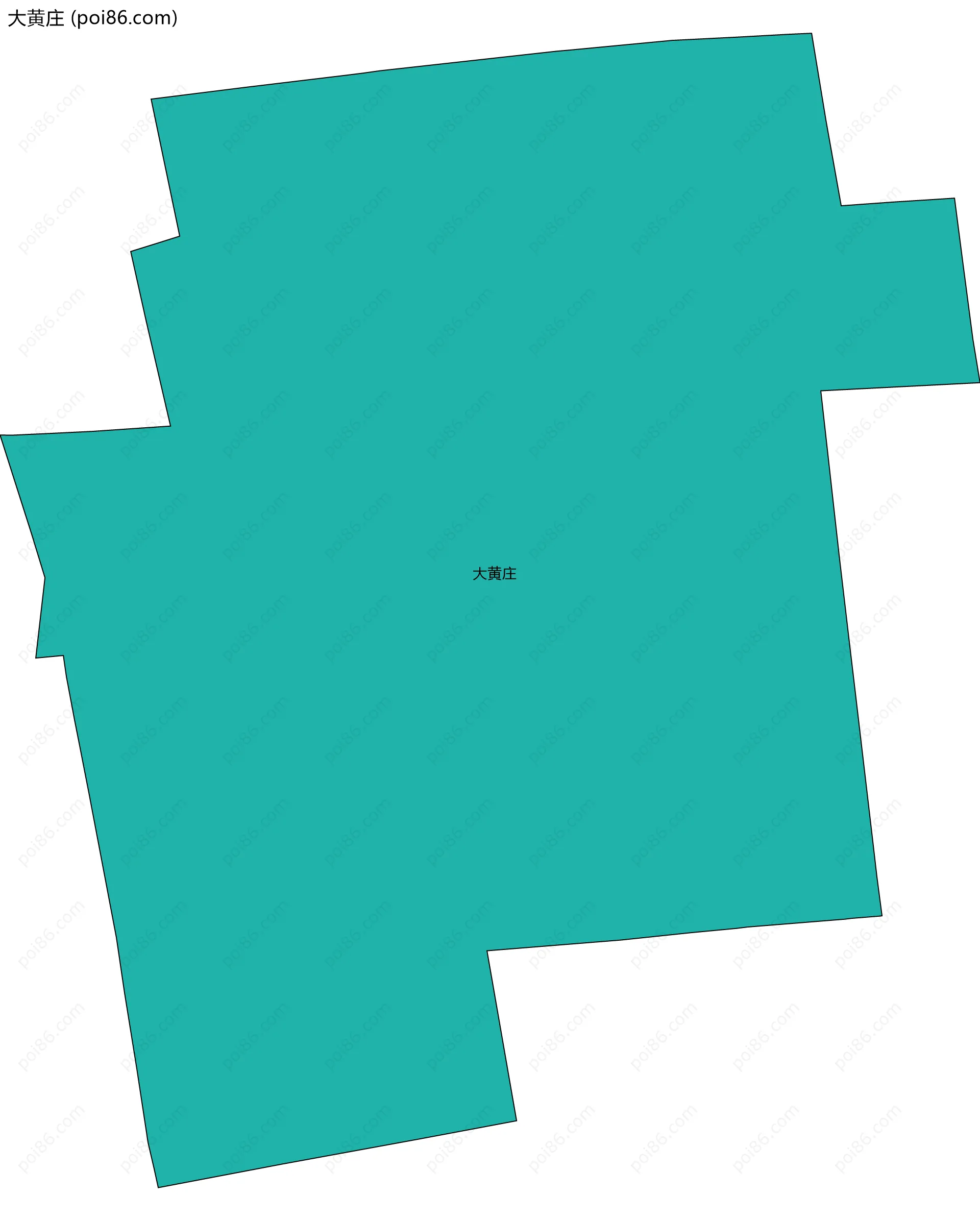 大黄庄边界地图
