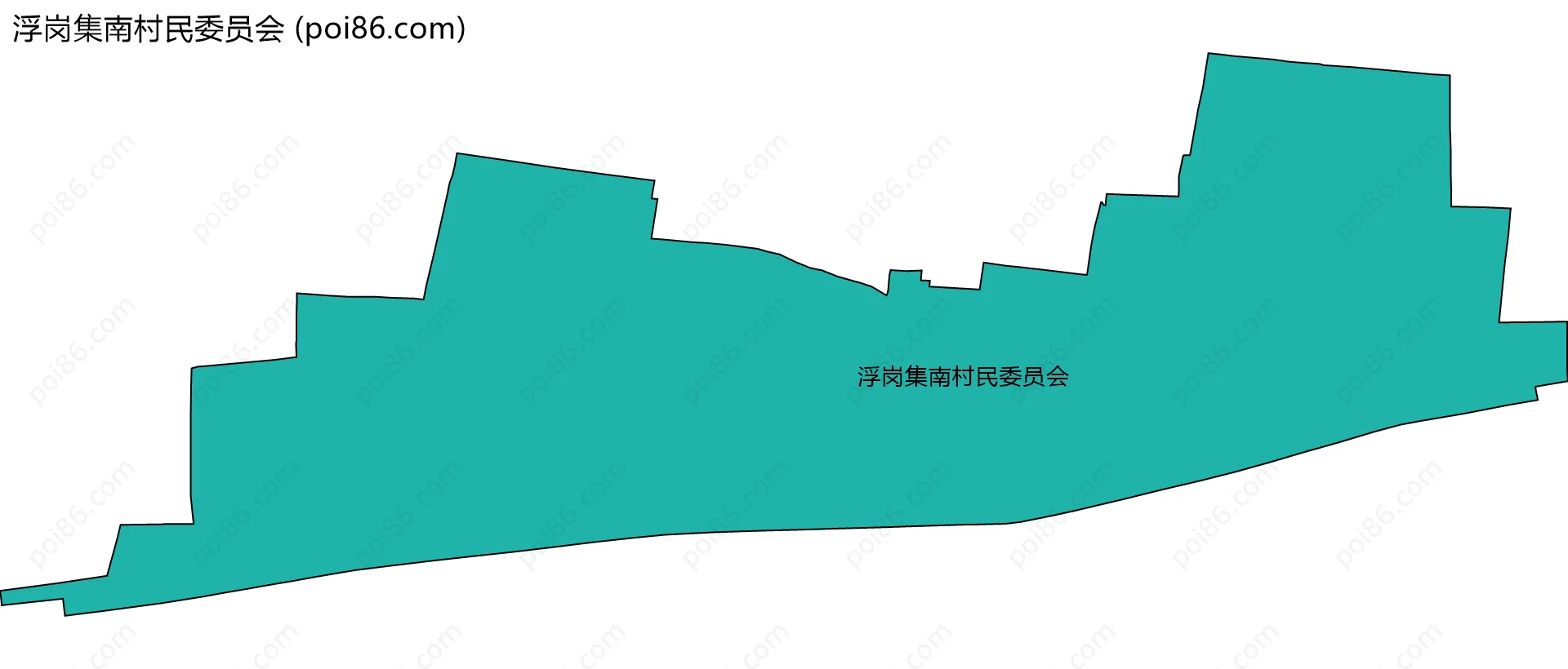 浮岗集南村民委员会边界地图