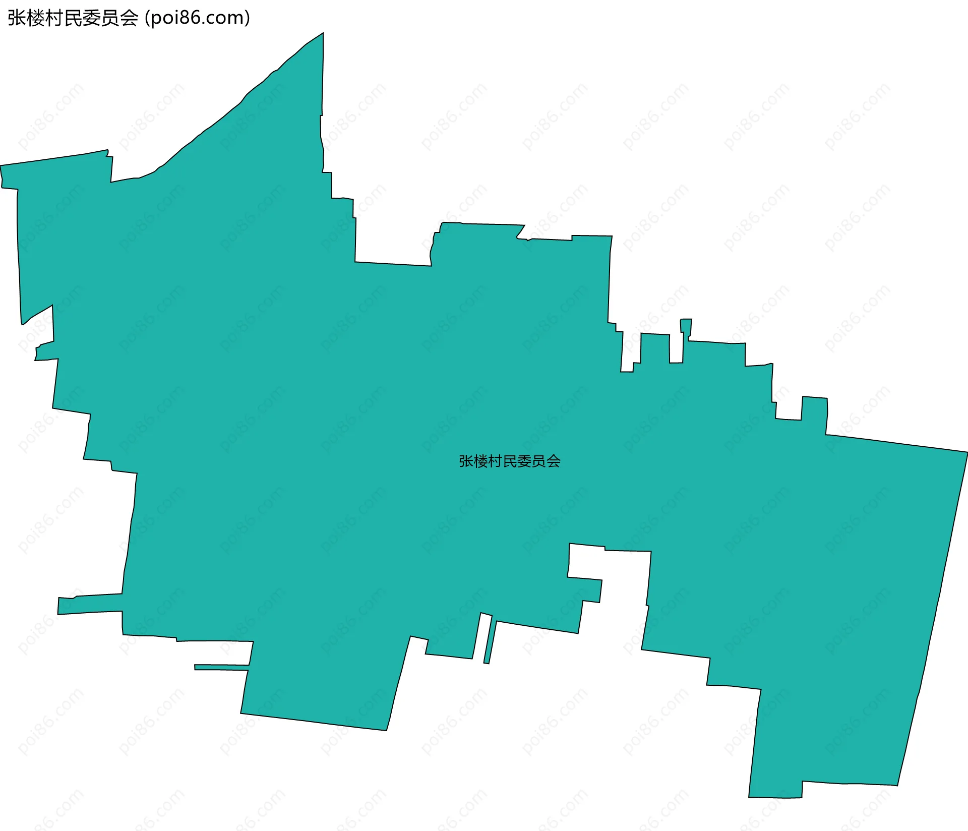 张楼村民委员会边界地图