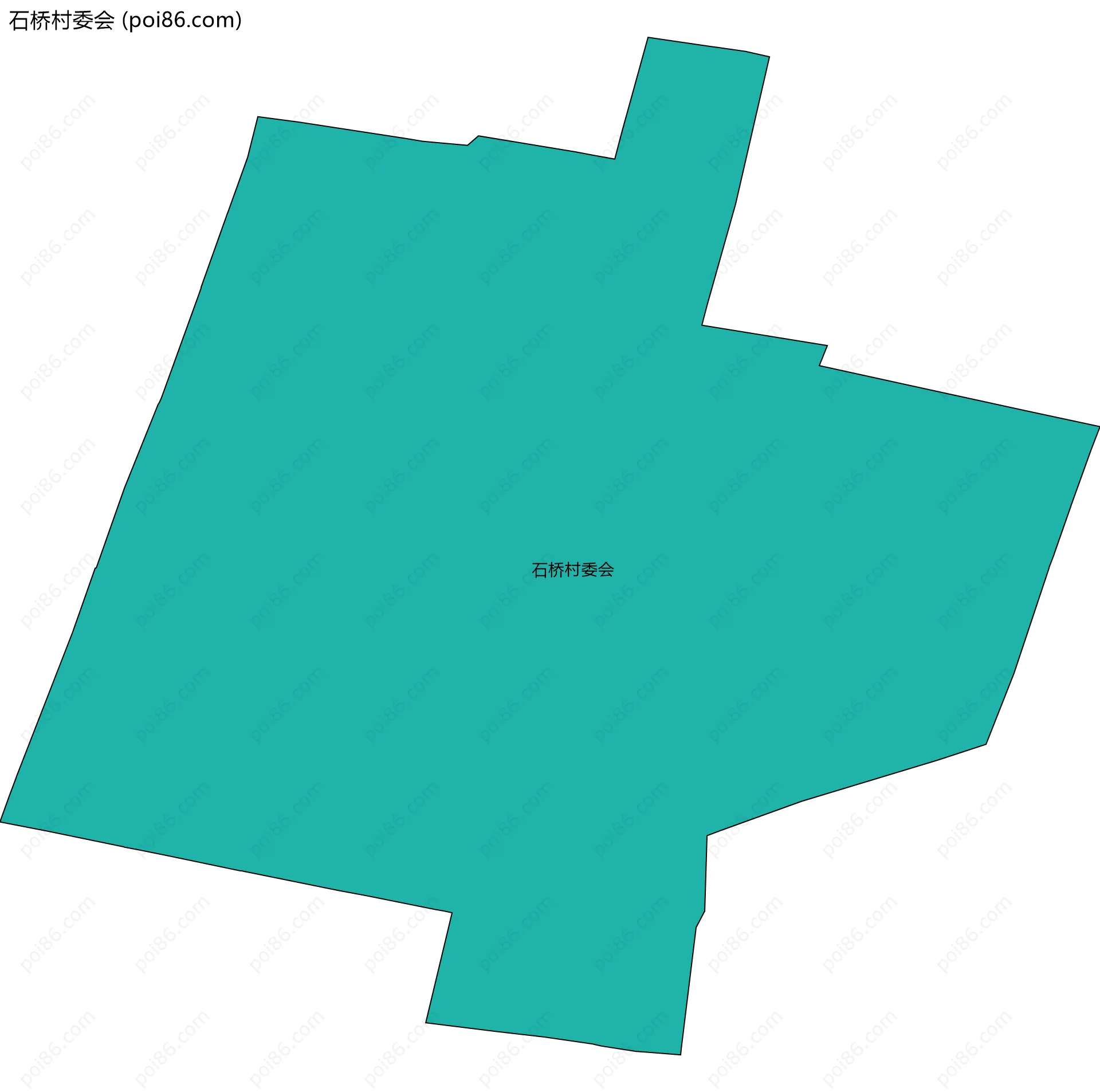 石桥村委会边界地图