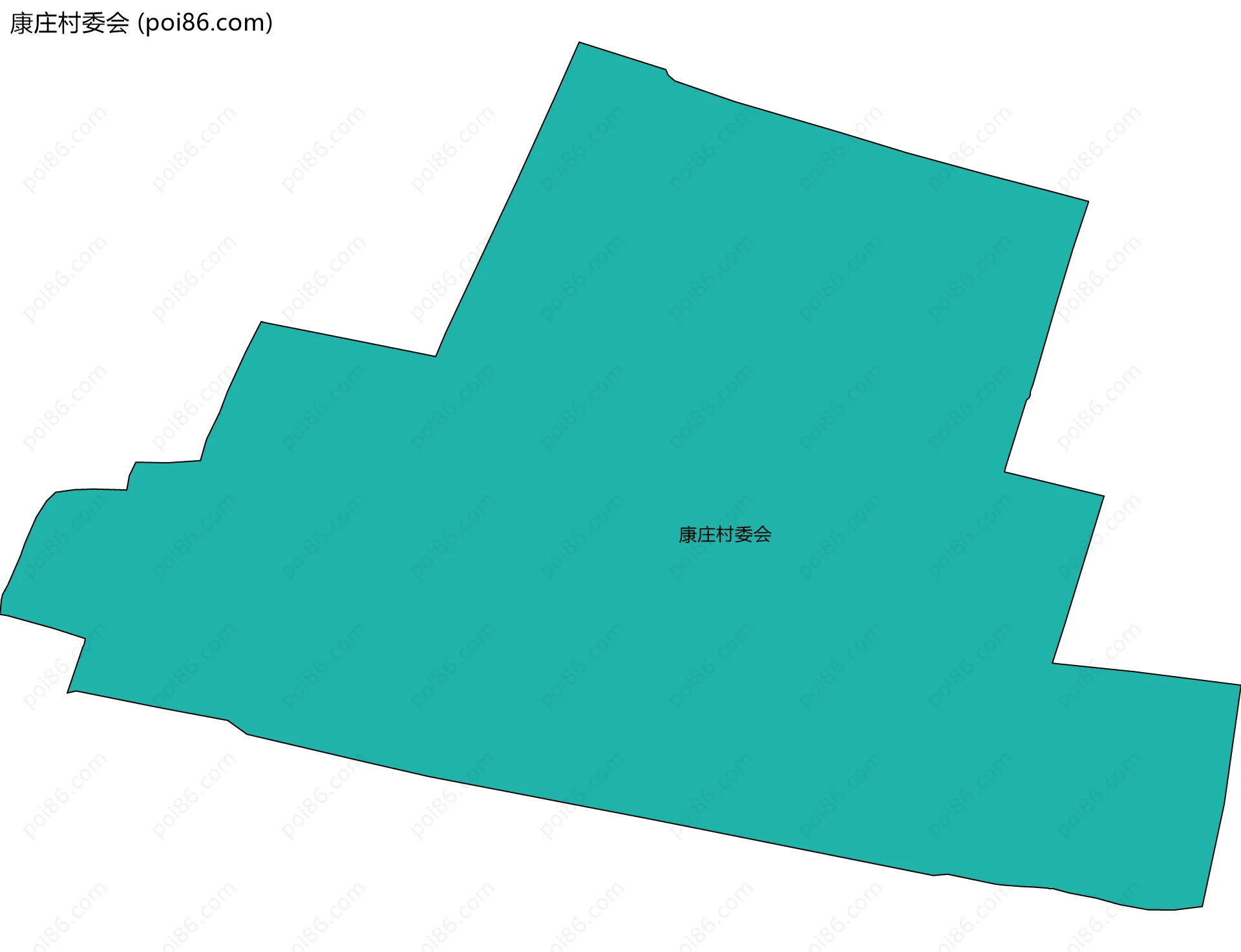 康庄村委会边界地图
