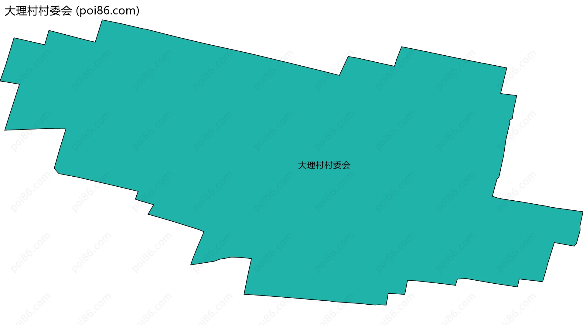 大理村村委会边界地图