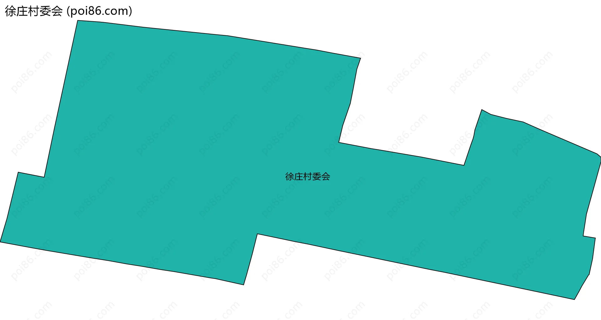 徐庄村委会边界地图