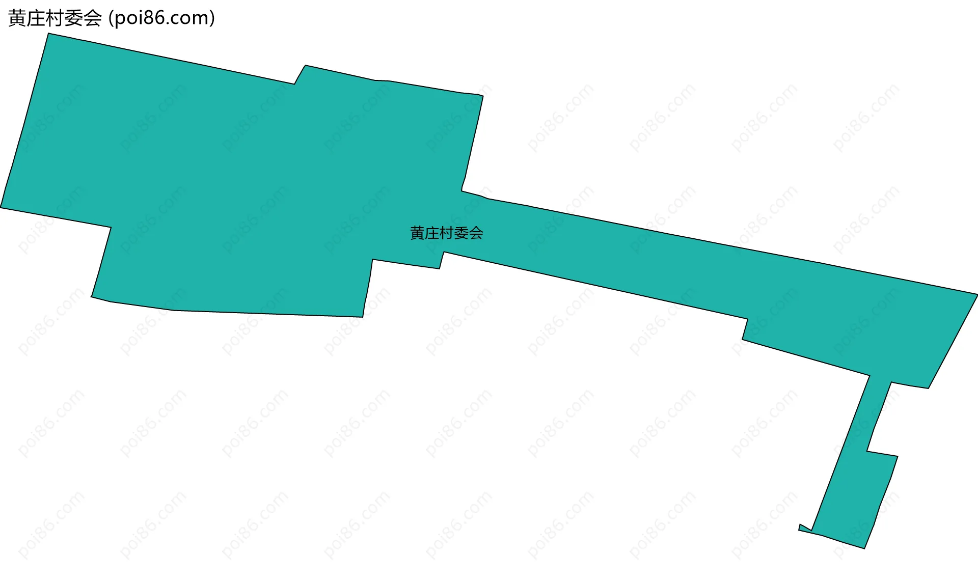 黄庄村委会边界地图