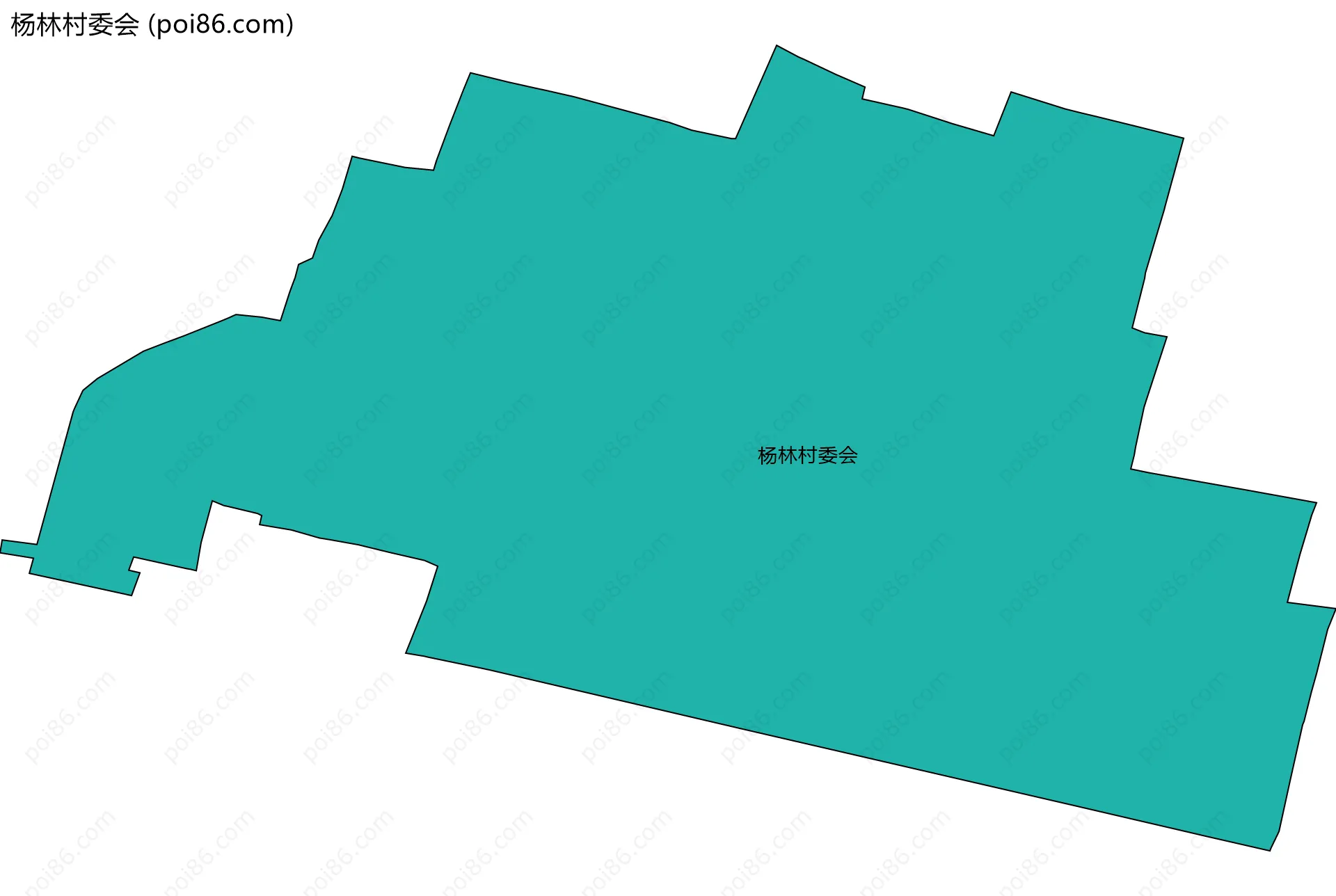杨林村委会边界地图