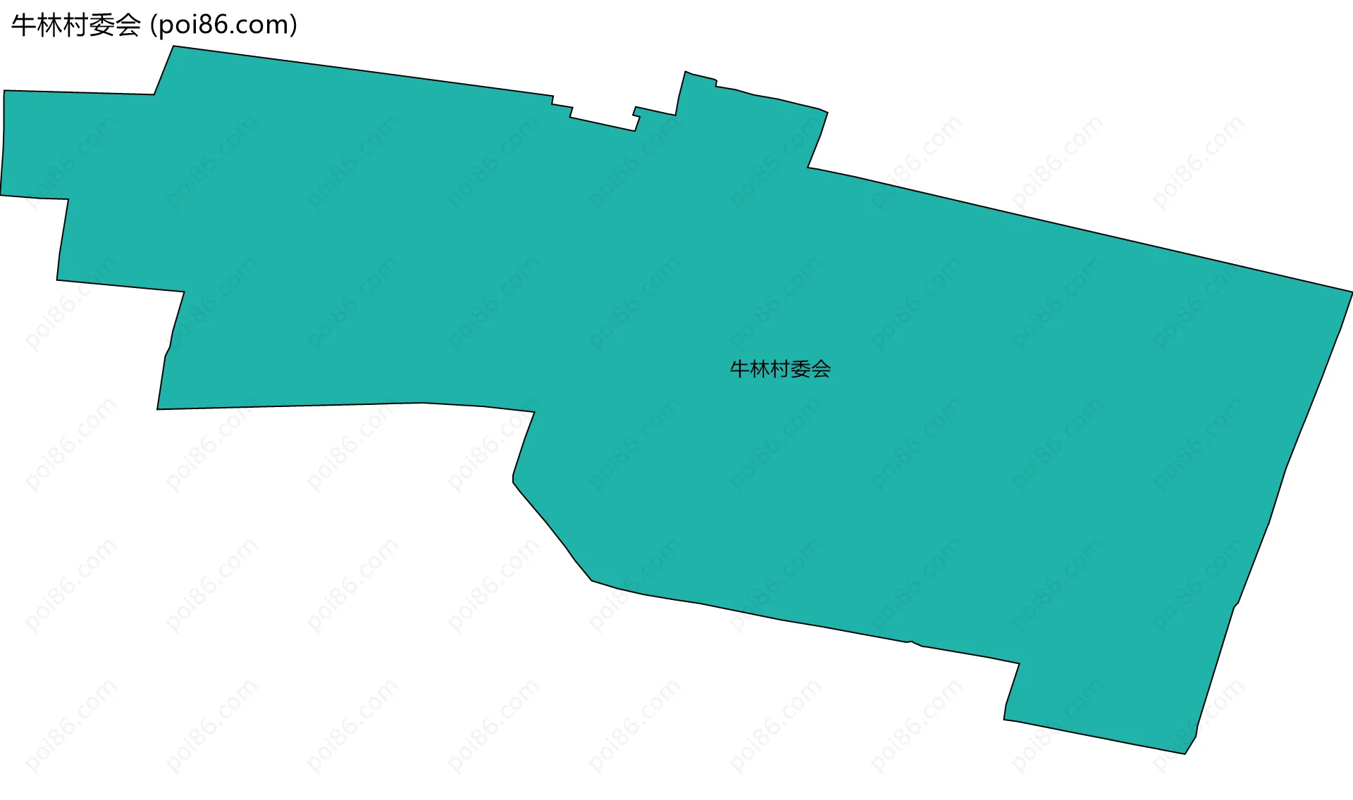 牛林村委会边界地图