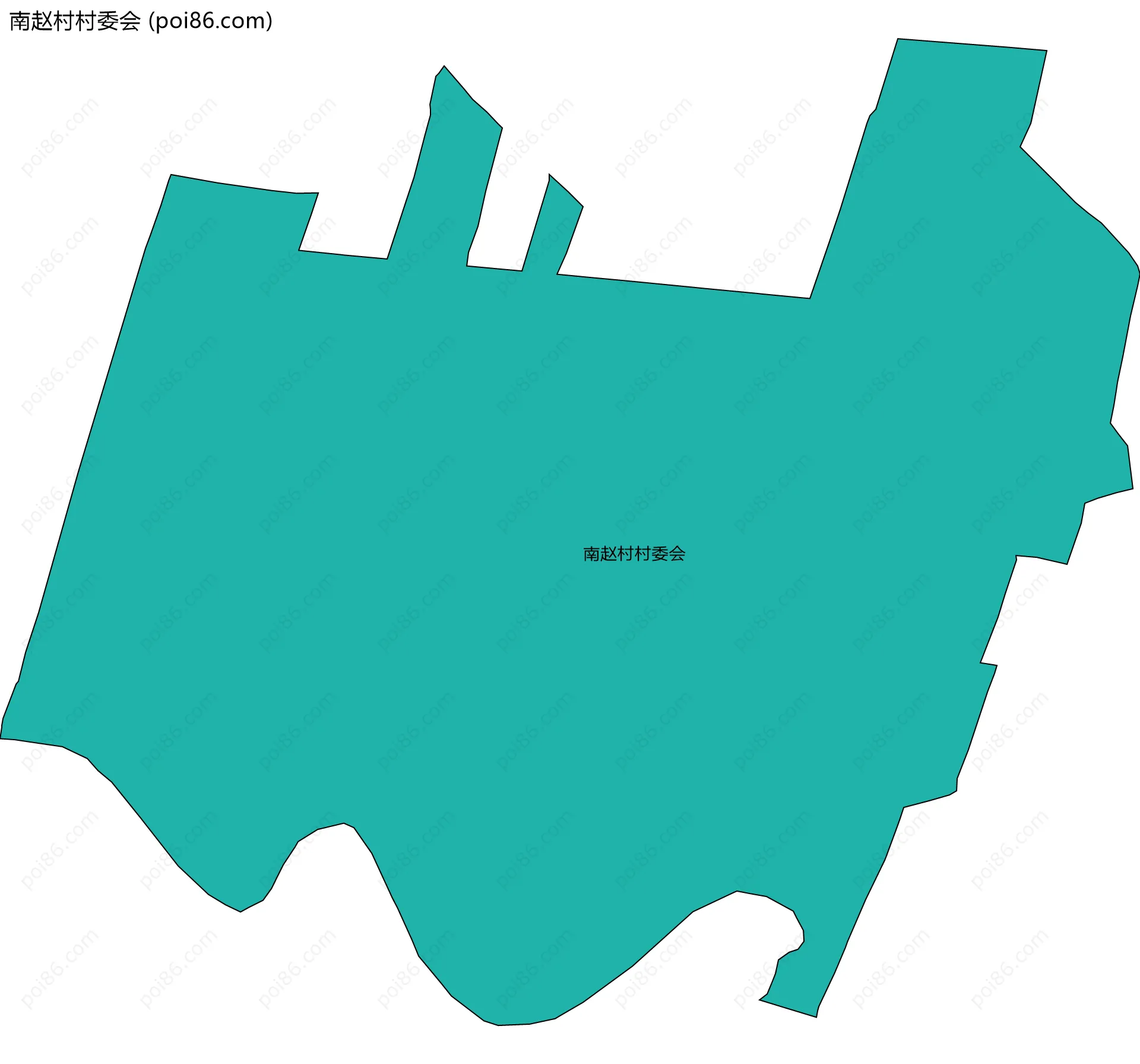 南赵村村委会边界地图
