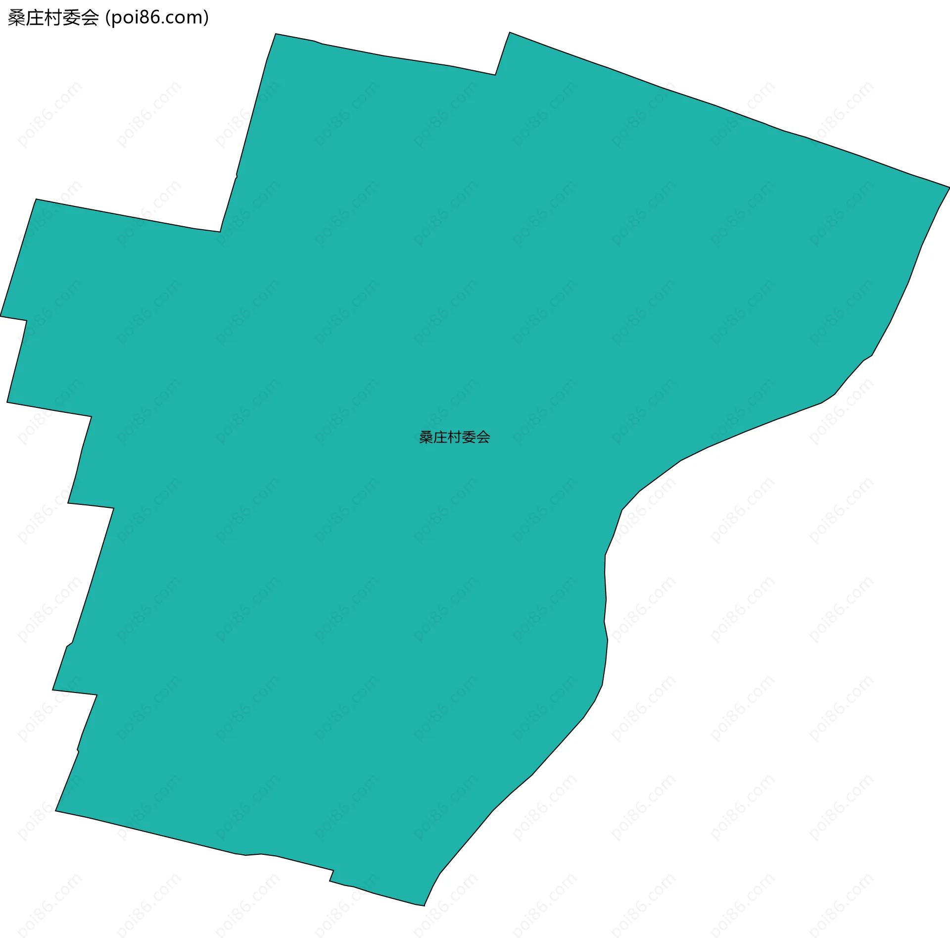 桑庄村委会边界地图