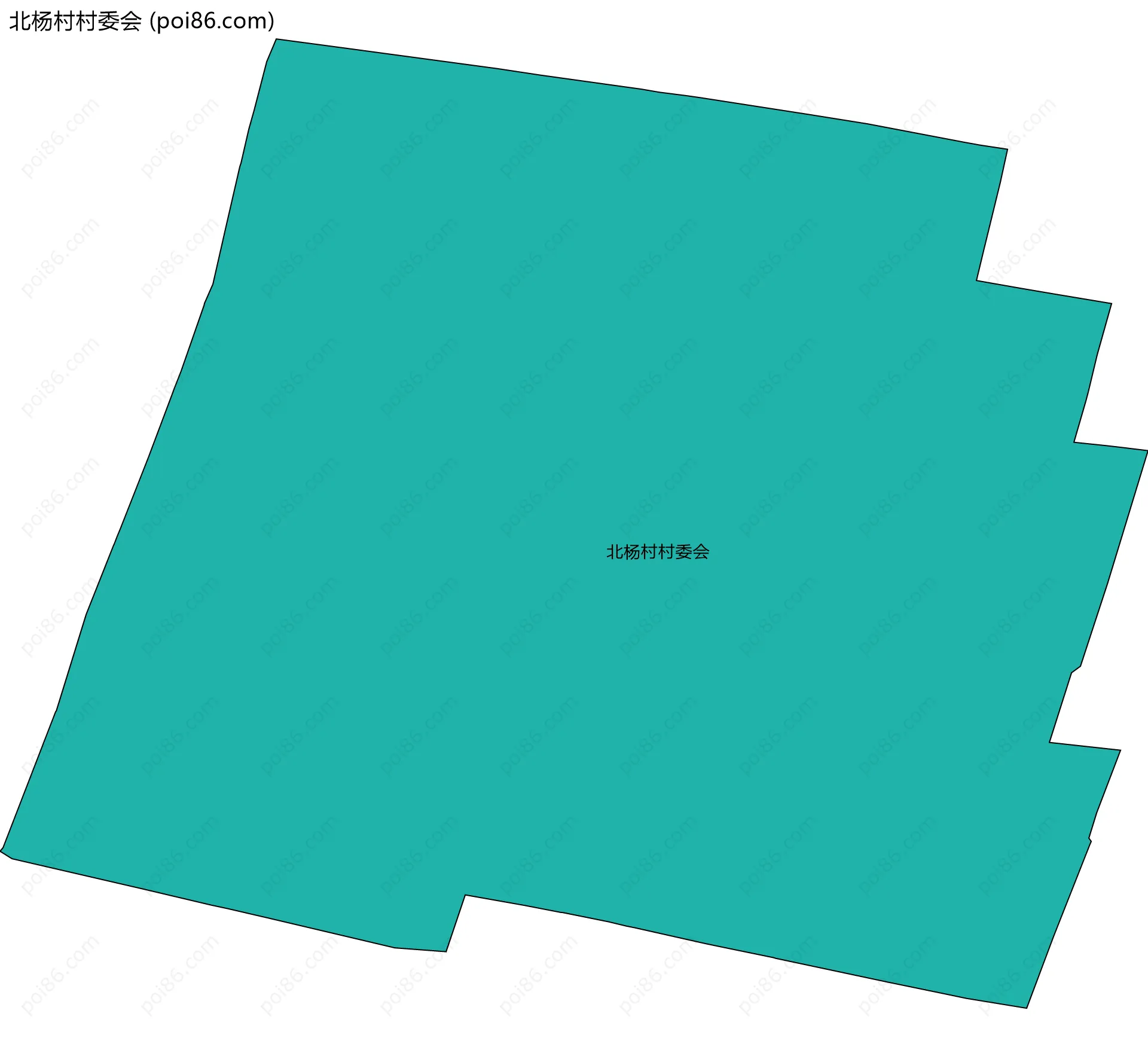 北杨村村委会边界地图
