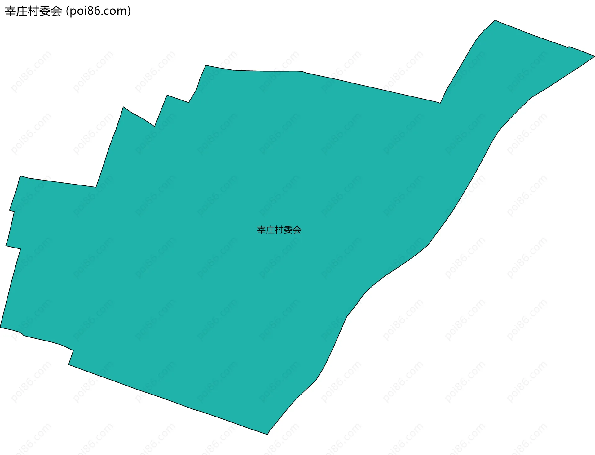 宰庄村委会边界地图