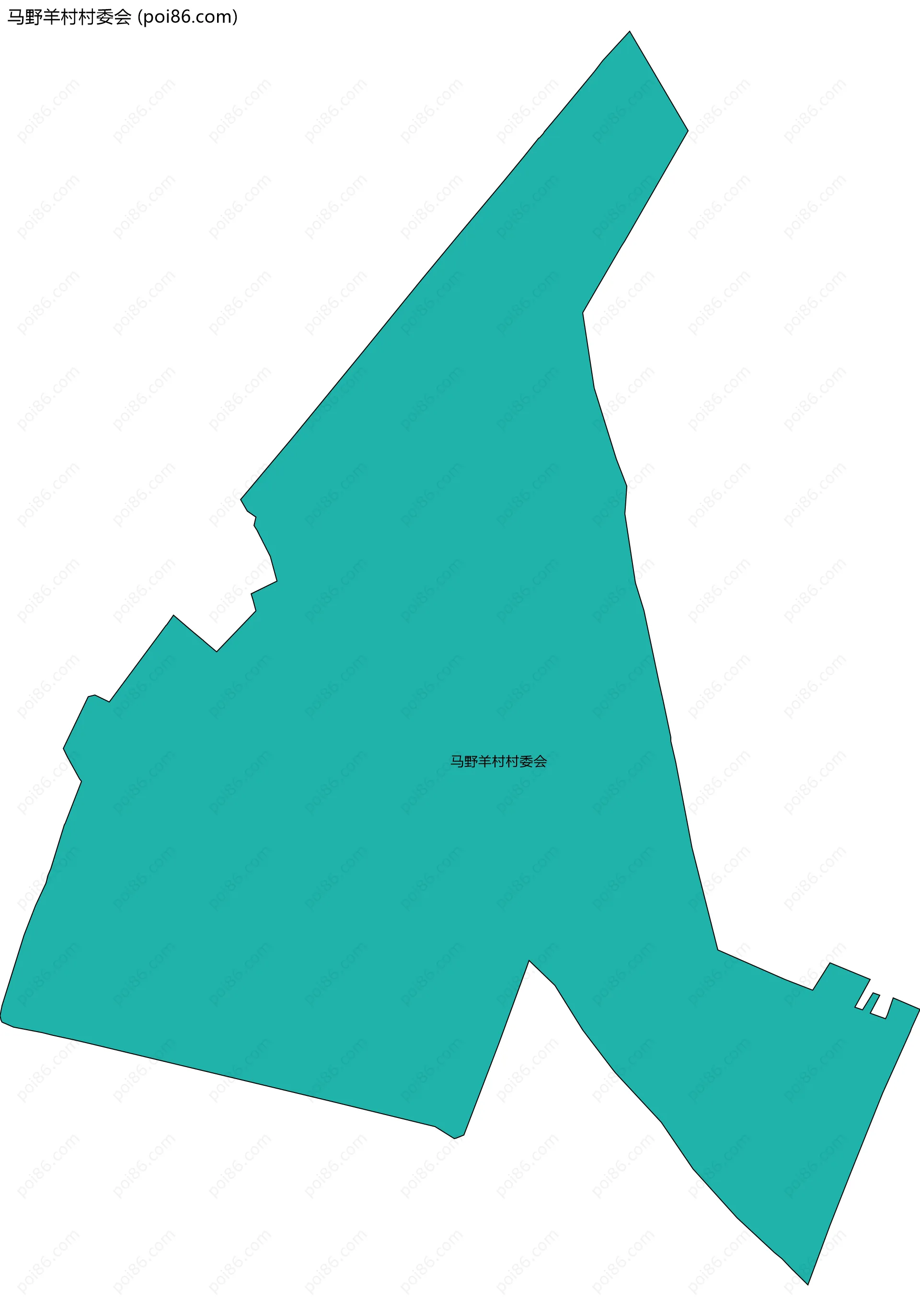 马野羊村村委会边界地图