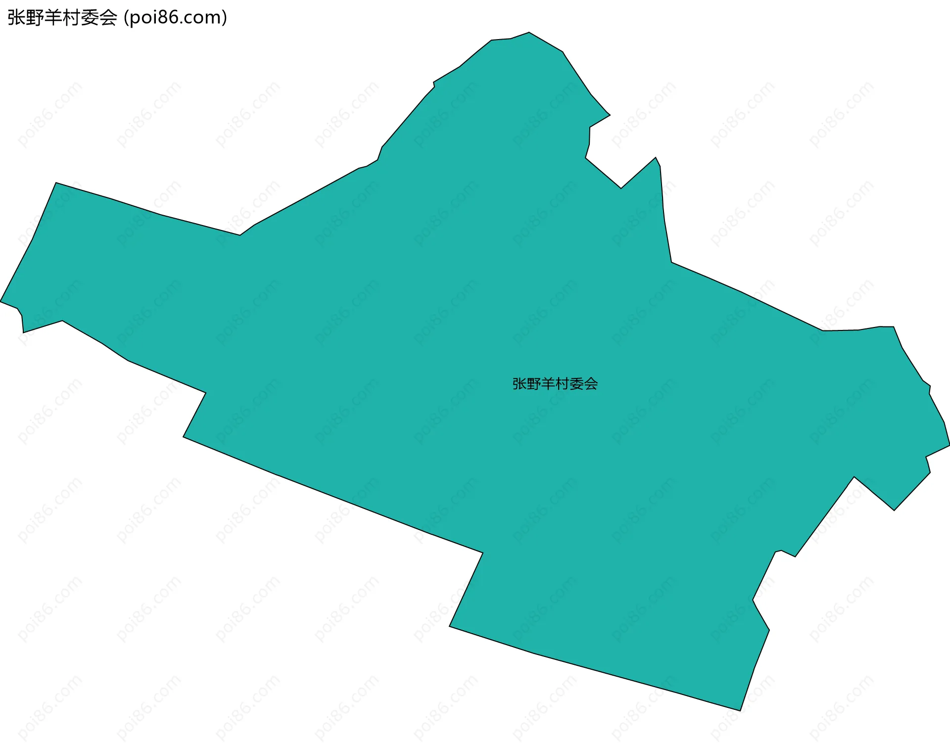 张野羊村委会边界地图